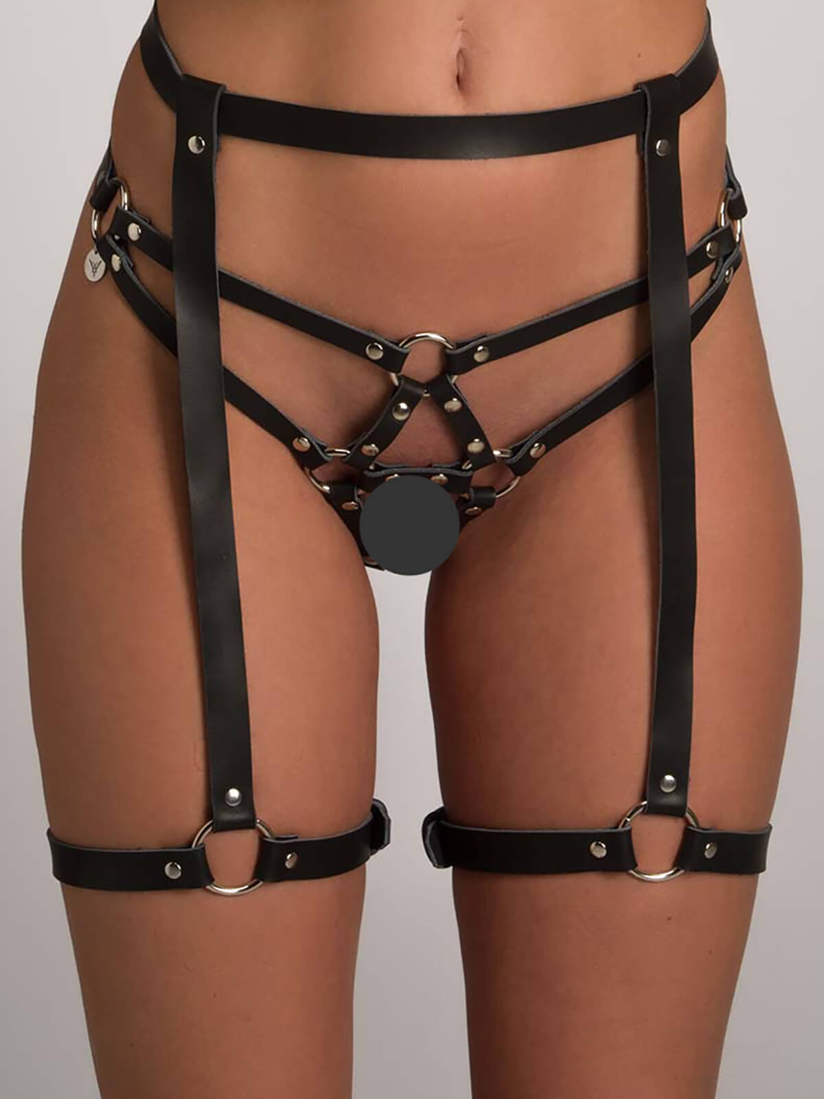 INSOLENCE - Echt Leder Harness Strapshalter