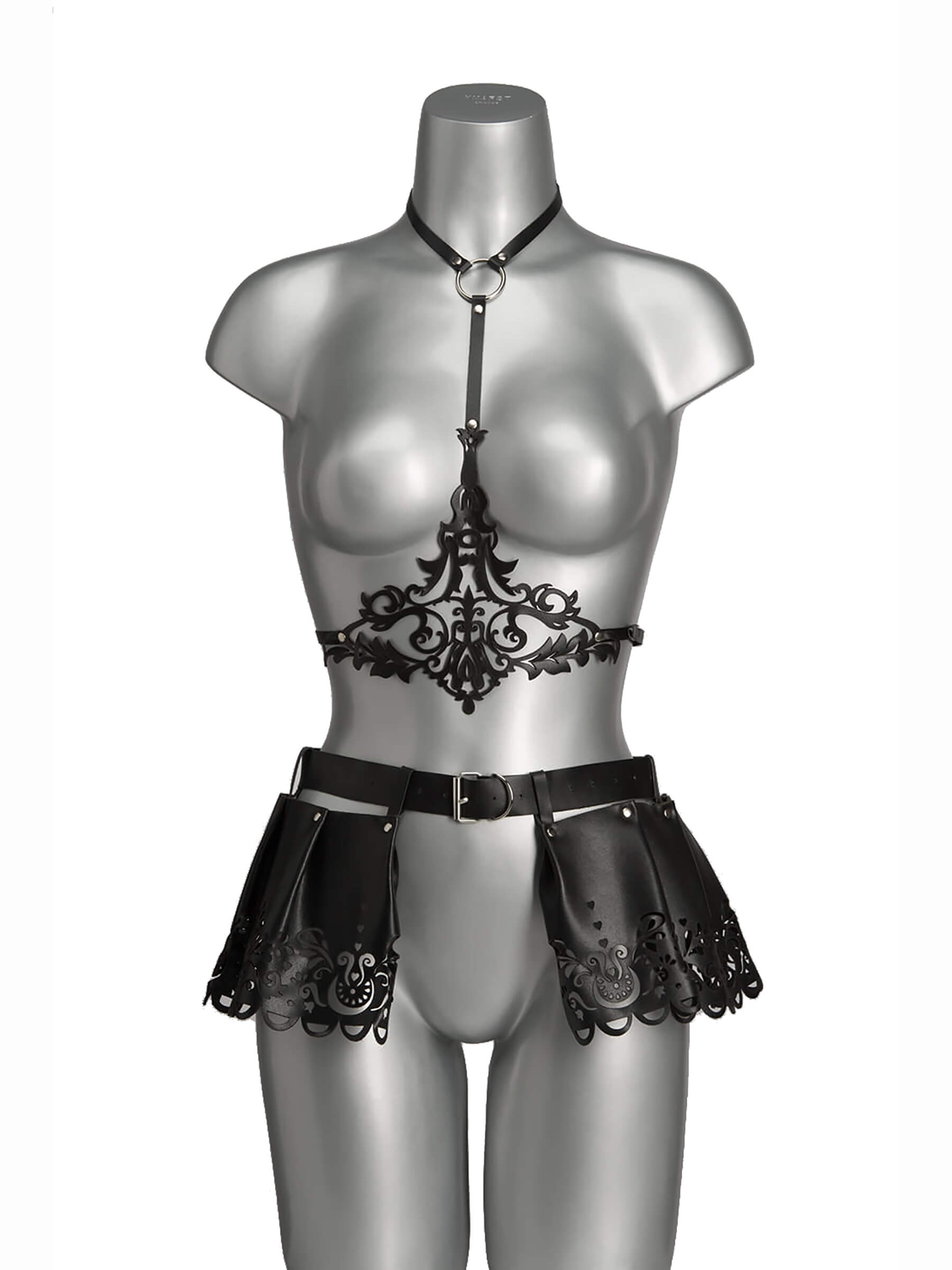 Echt Leder Harness Minirock