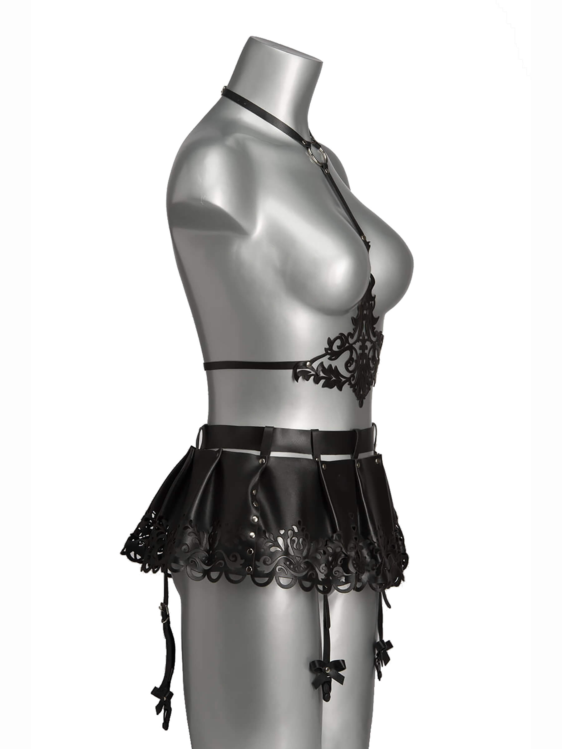 Echt Leder Harness Minirock