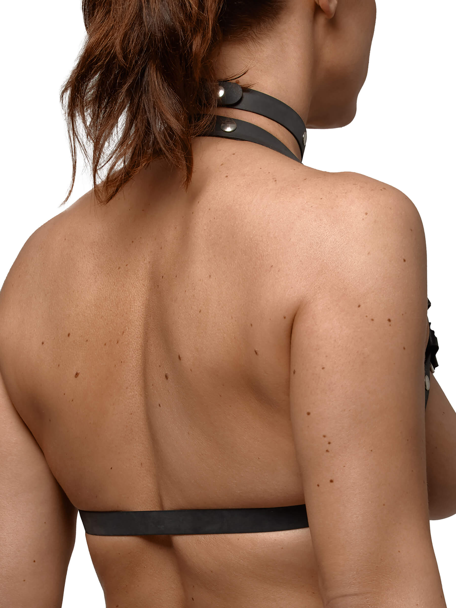 Rubber Harness - Skeleton Chest Harness