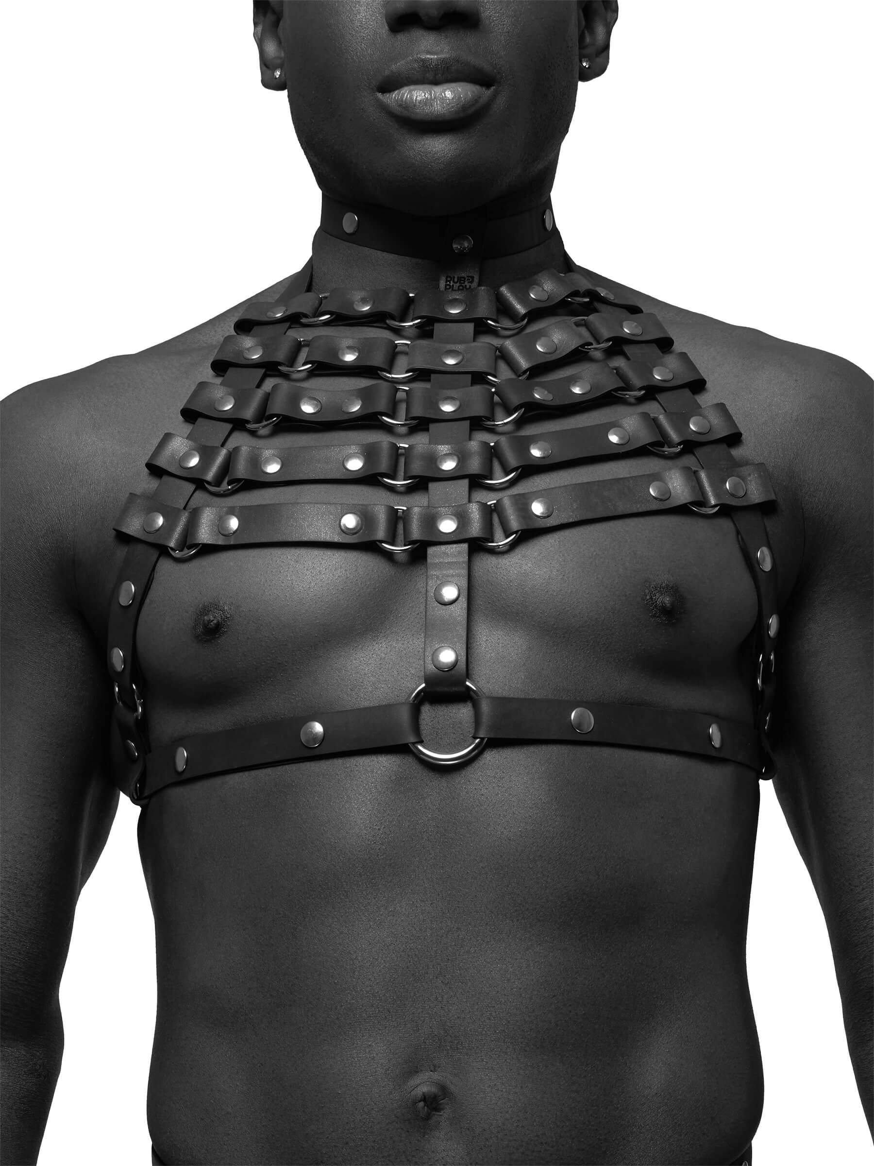 Rubber Harness - Skeleton Chest Harness
