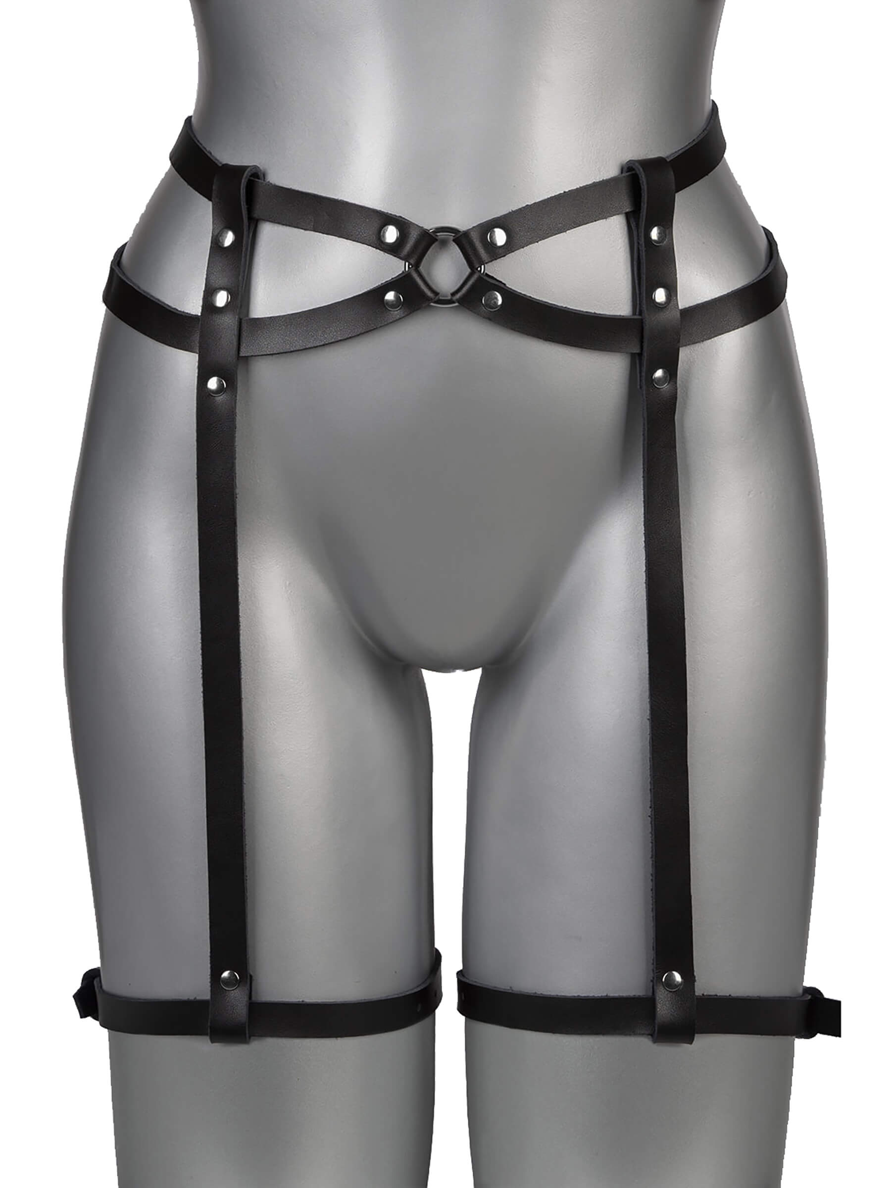 Powerless - Echt Leder Harness Strapshalter