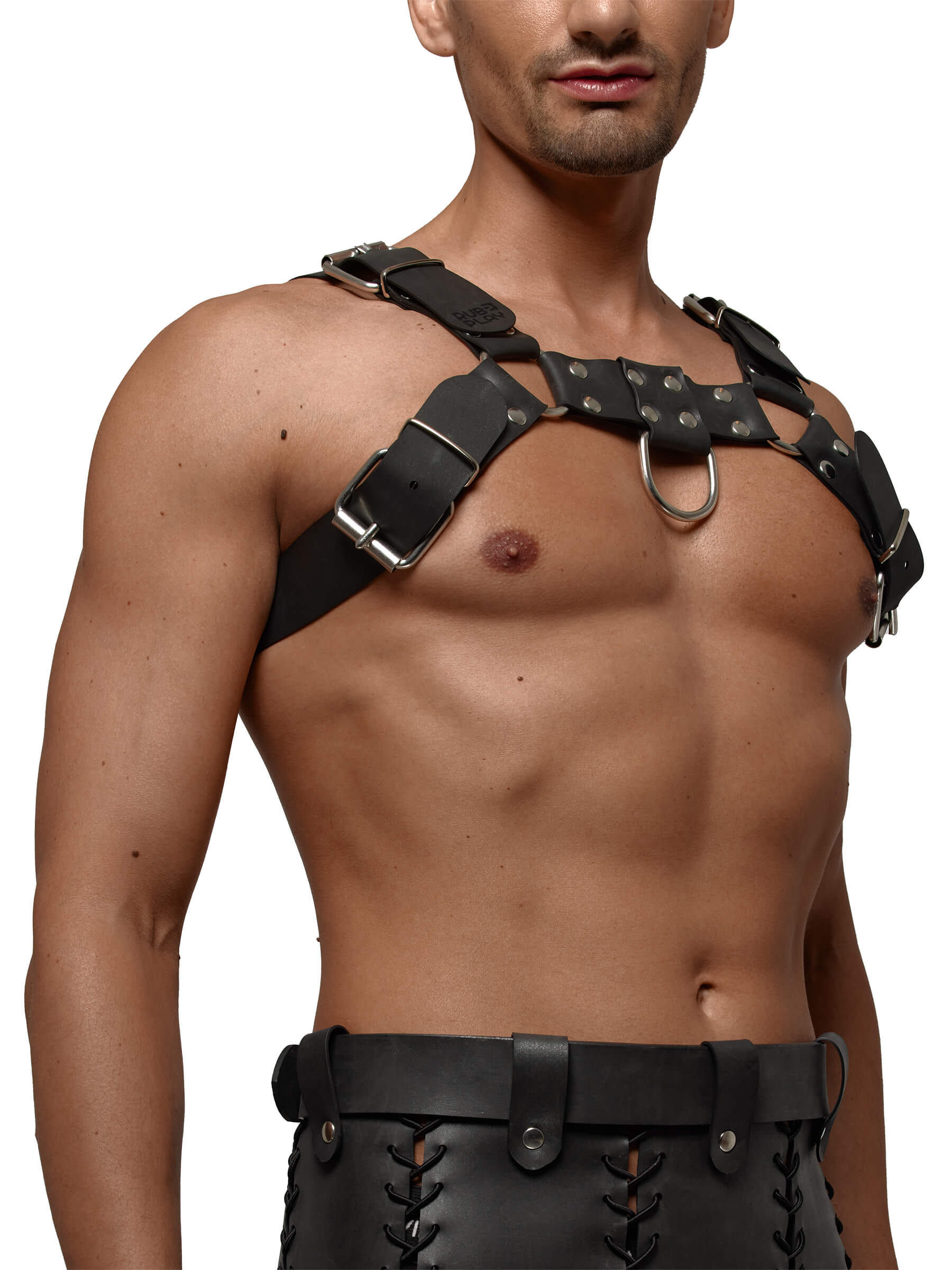 Rubber Harness - Bulldog Buckled Harness