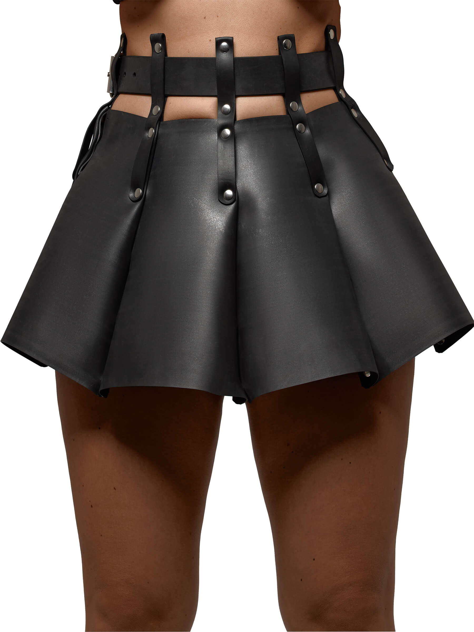 Latex - Gummi Kilt - Flounce Mini Skirt - Women