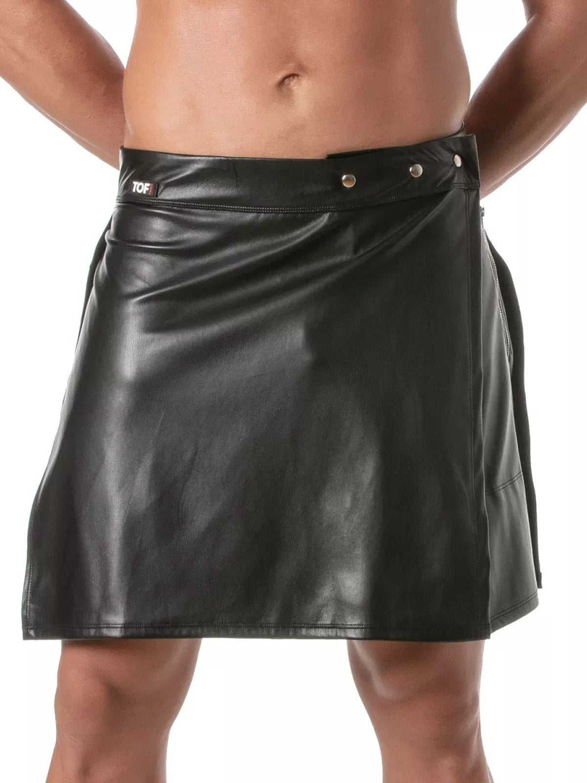 Kinky zipped skirt for men