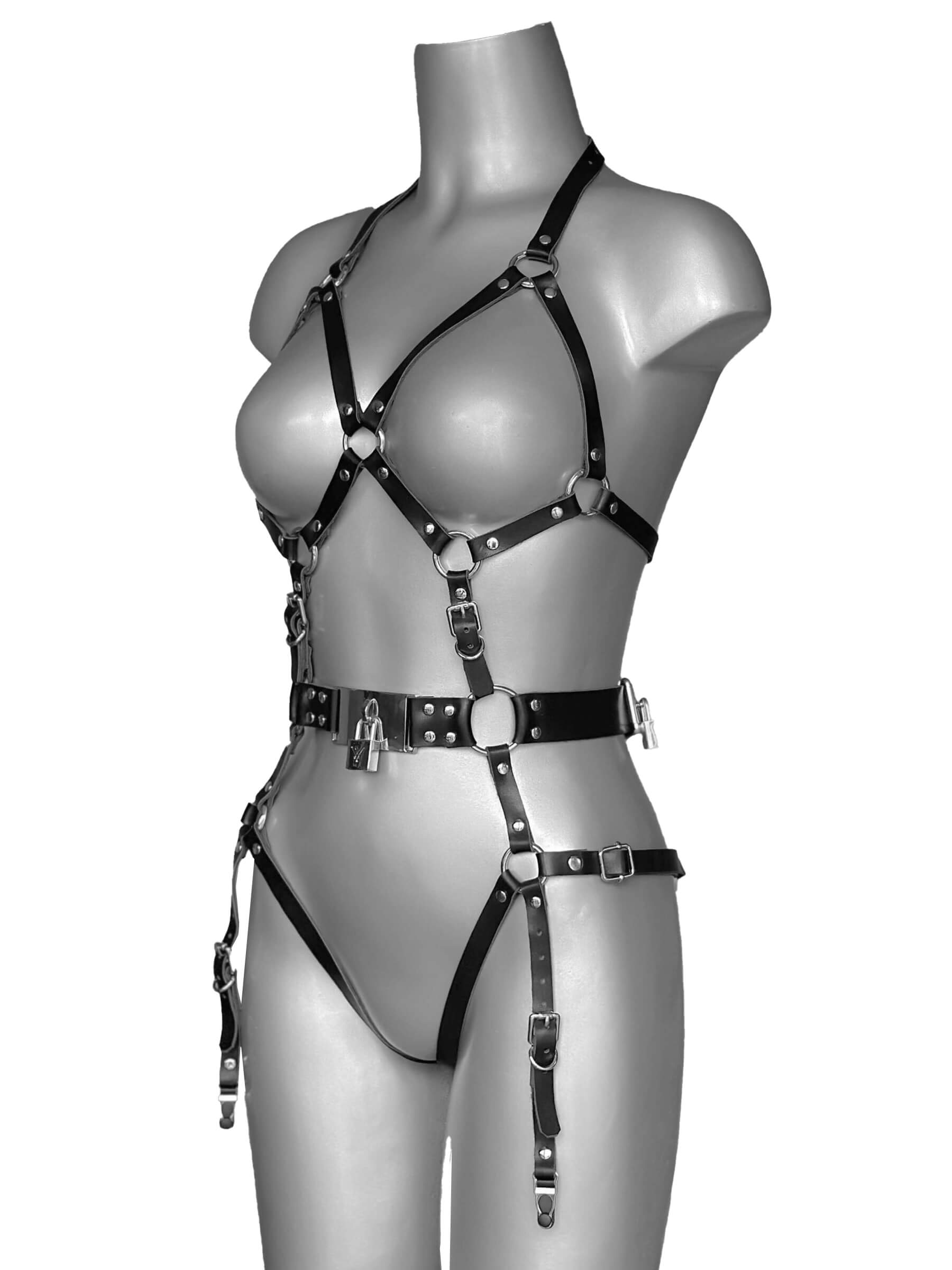Echt Leder Harness Body - Chastity