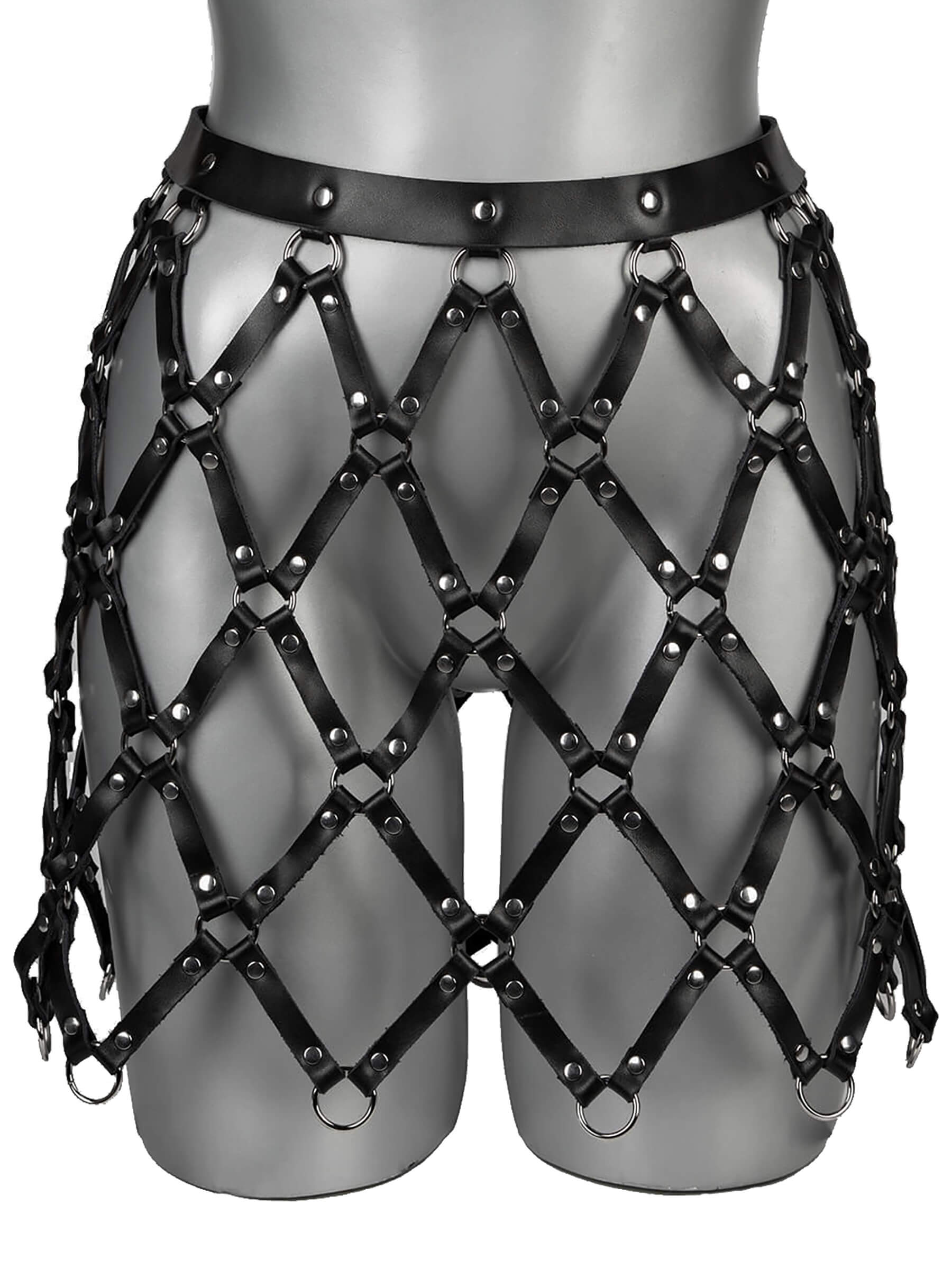 SUBMISSIVE KORT - Echt Leder Harness Rock