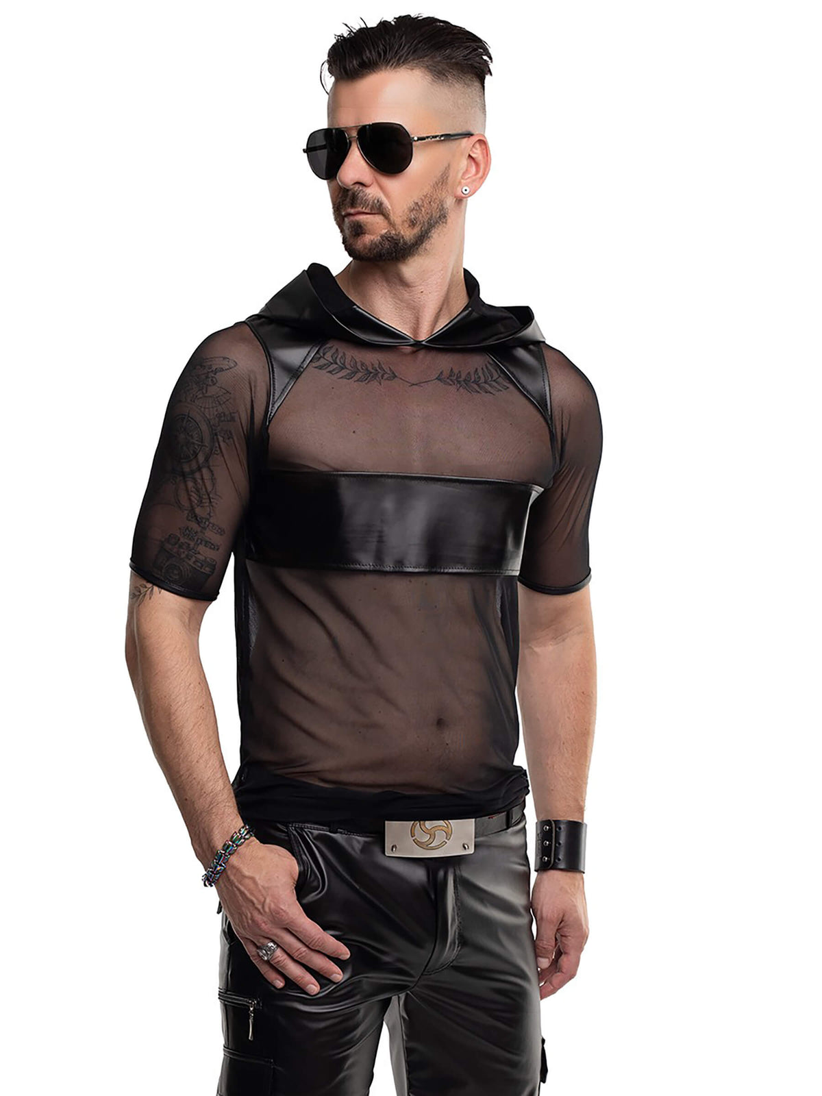 Herren Netz Hemd