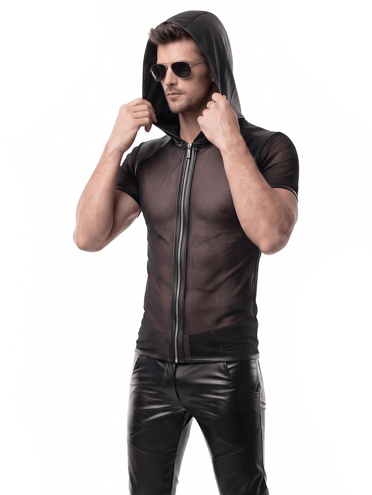 Herren Netz Hemd
