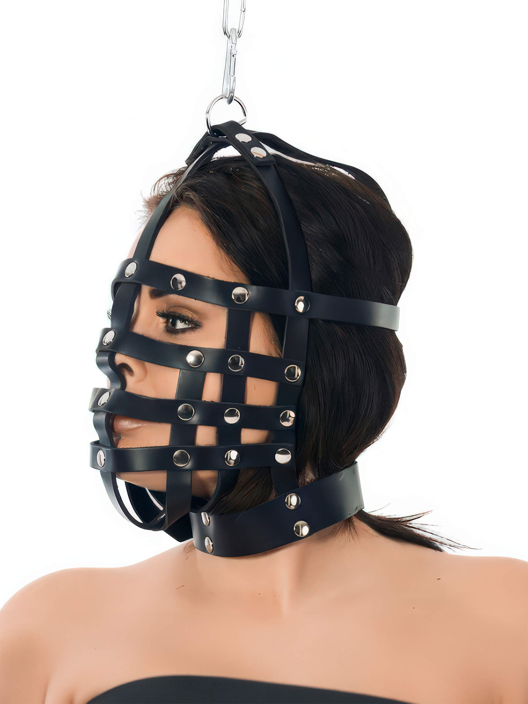 Maulkorb Ledermaske