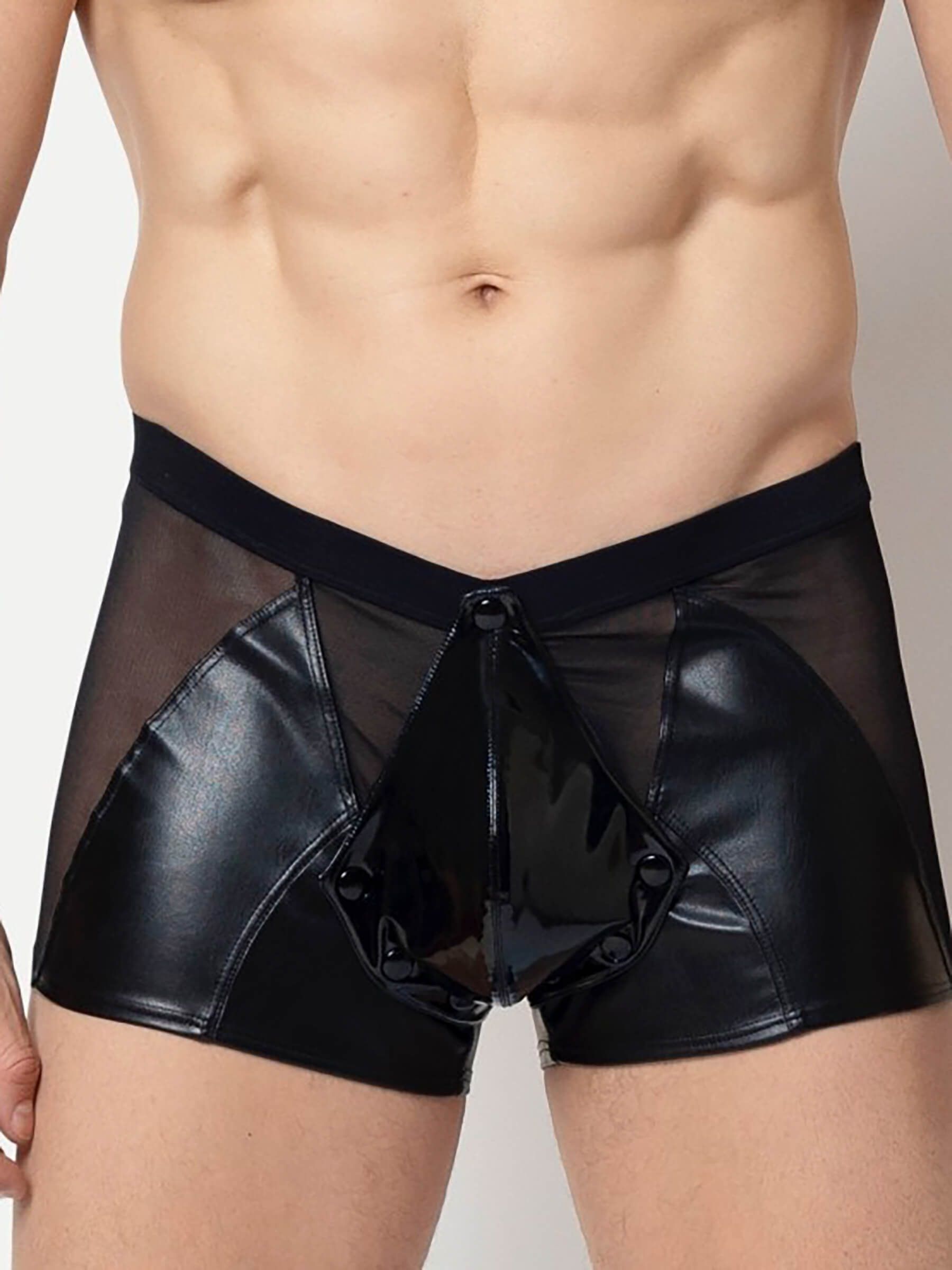 Faux leather boxer shorts Harbard - Pofrei