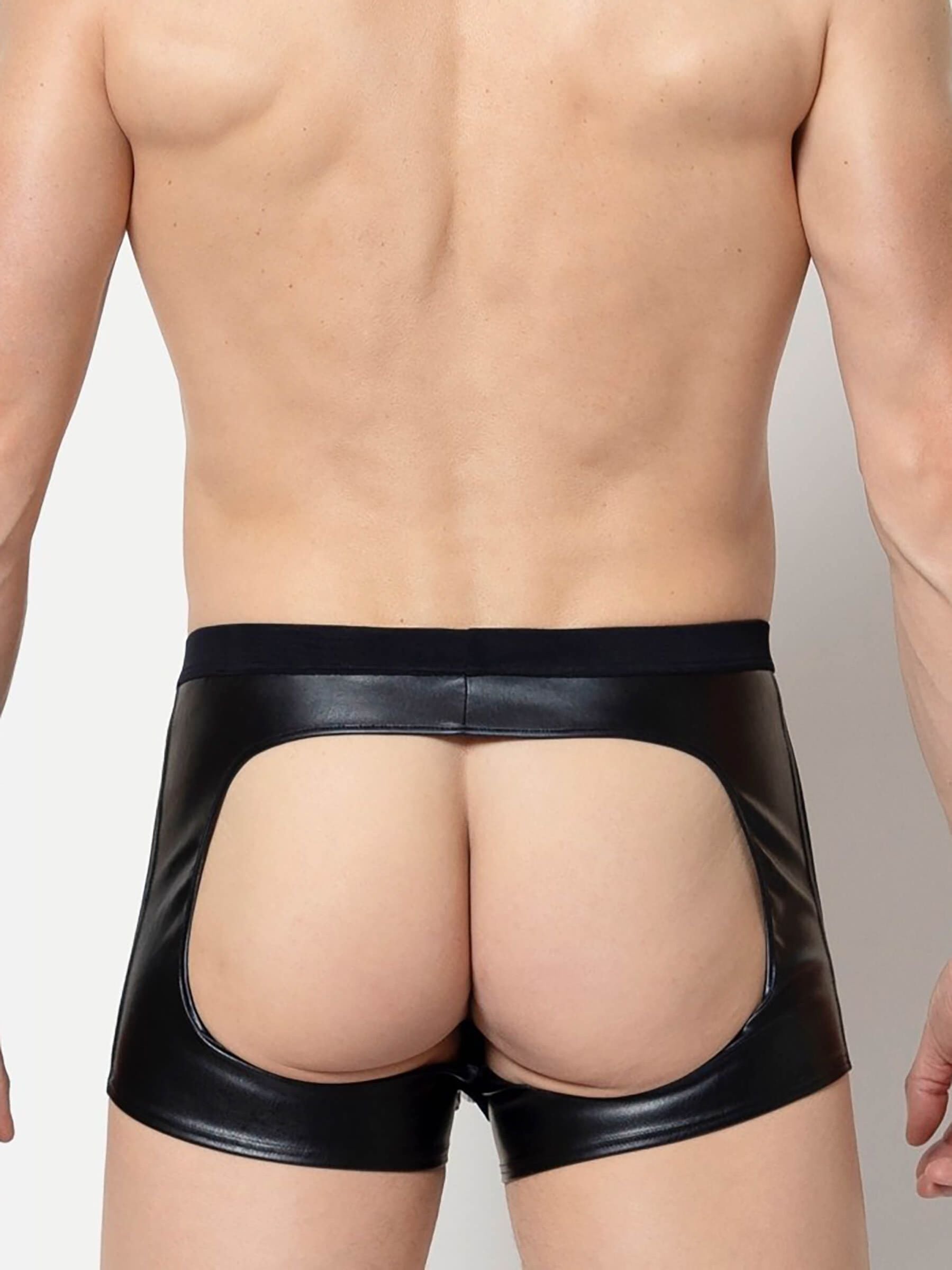 Faux leather boxer shorts Harbard - Pofrei