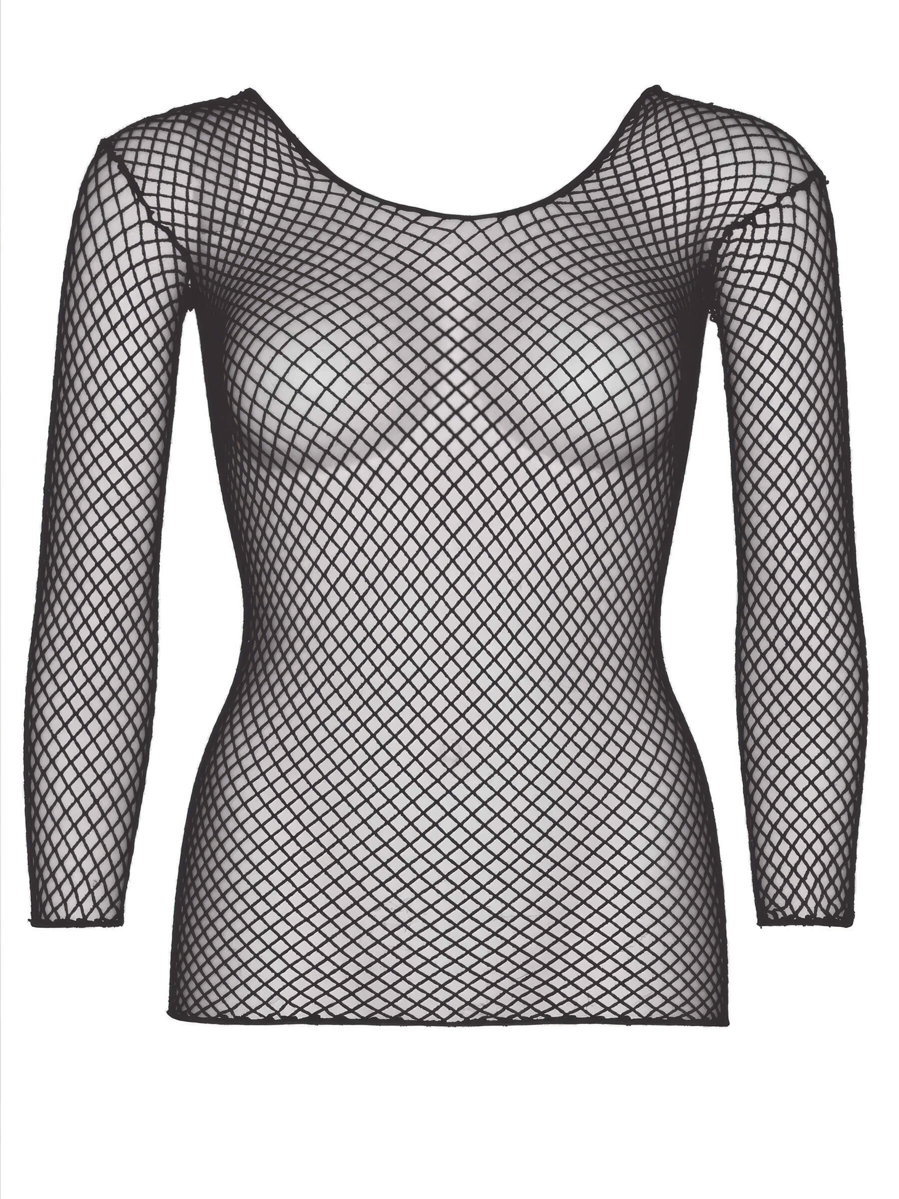 Langarm Fishnet Netz Shirt