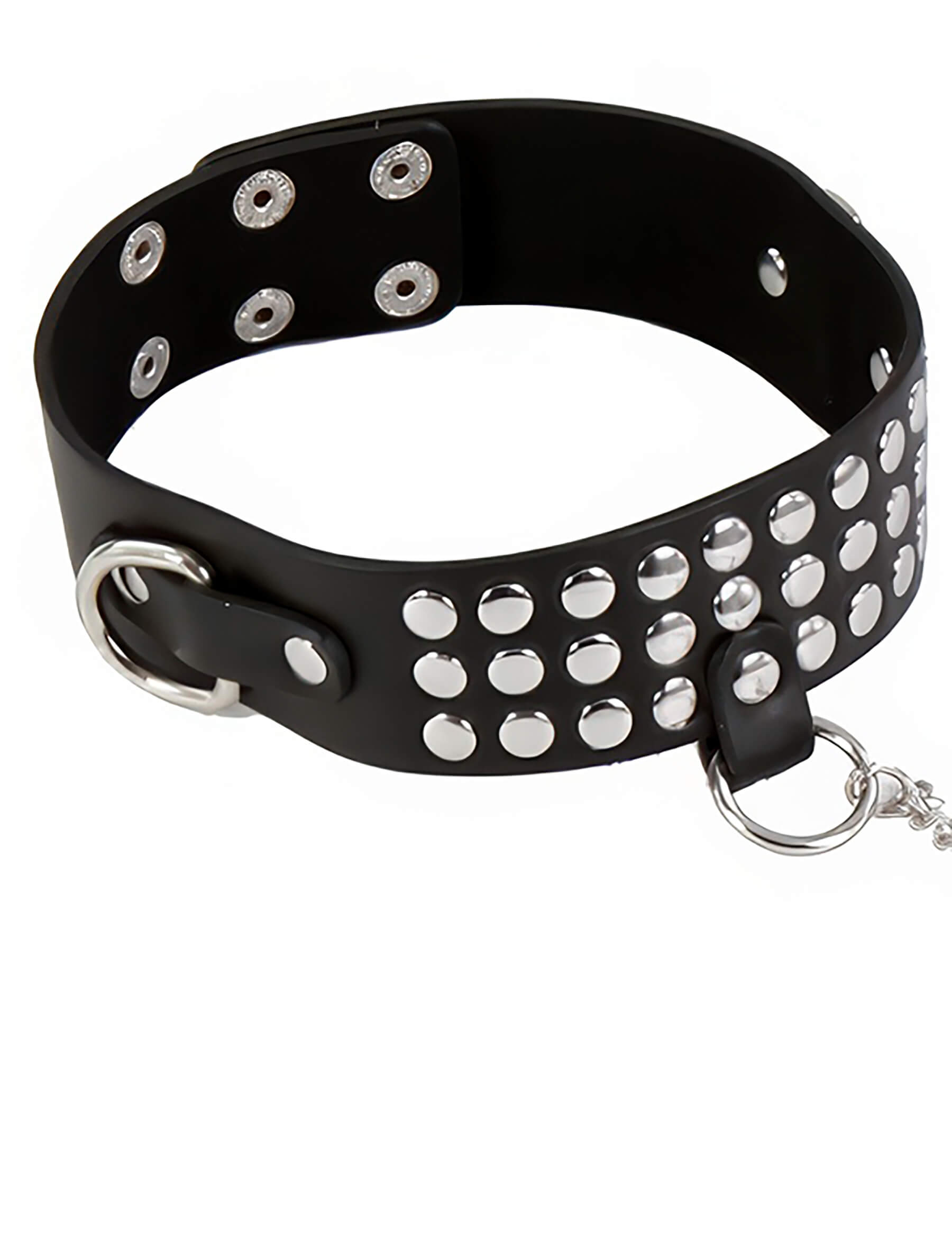 Nieten Halsband mit Leine