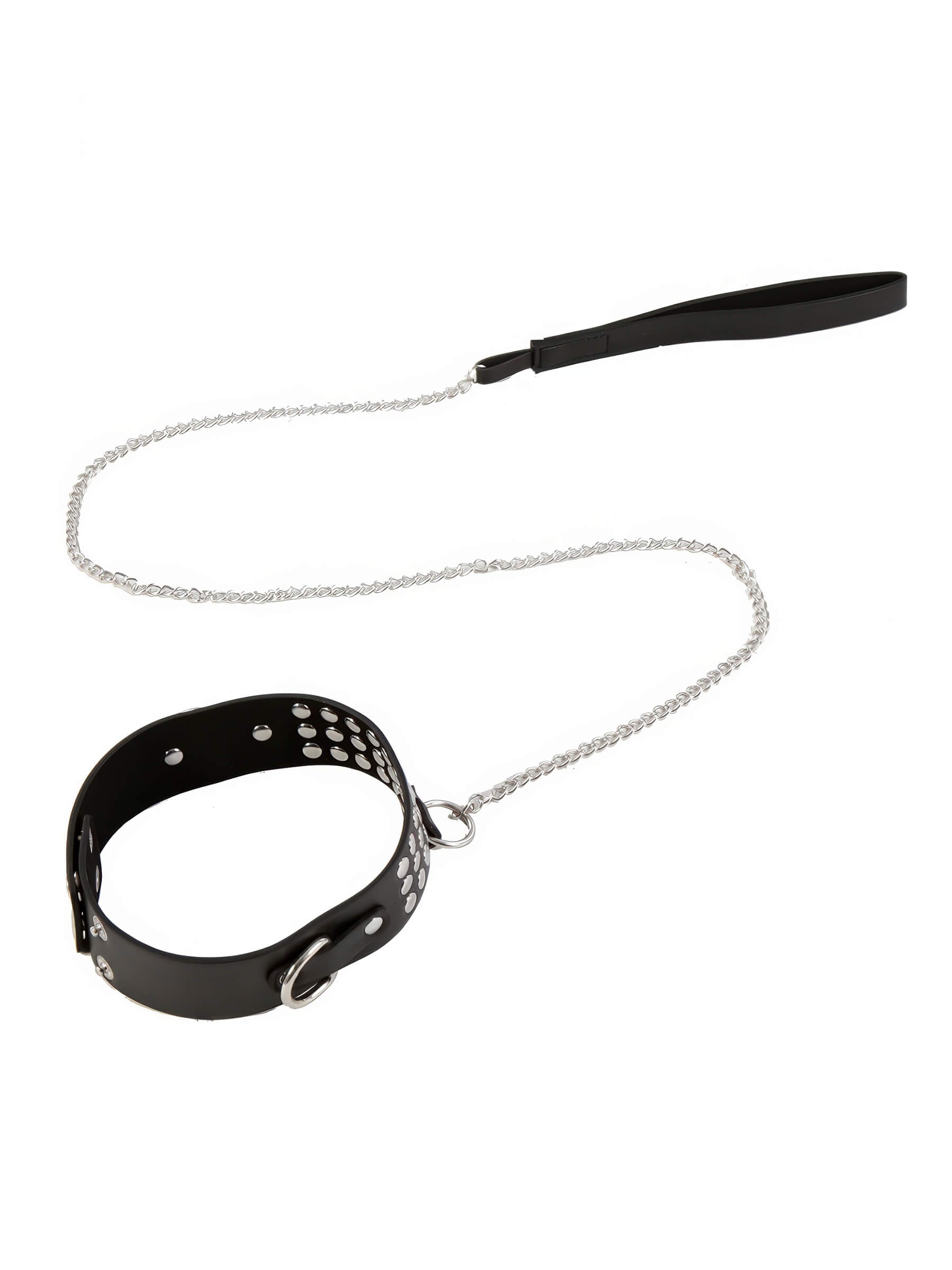 Nieten Halsband mit Leine