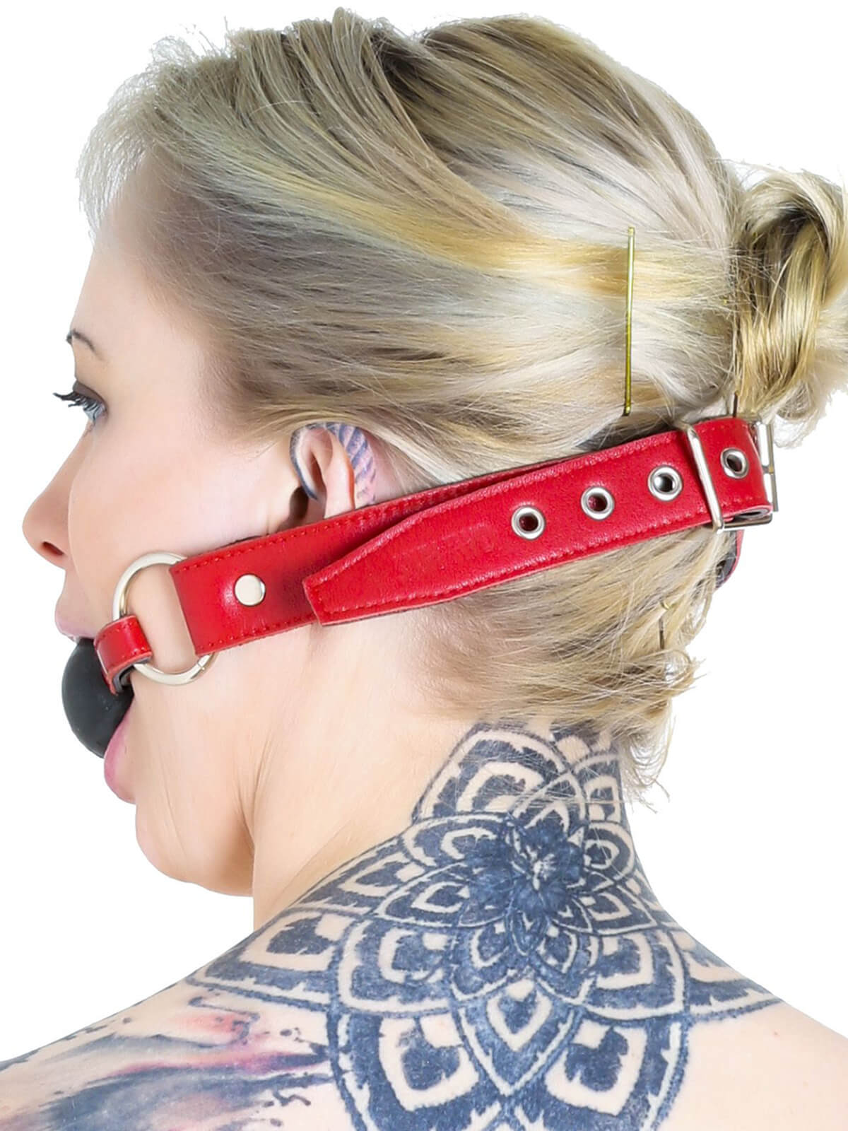 Echt Leder Gag Ball – Rot