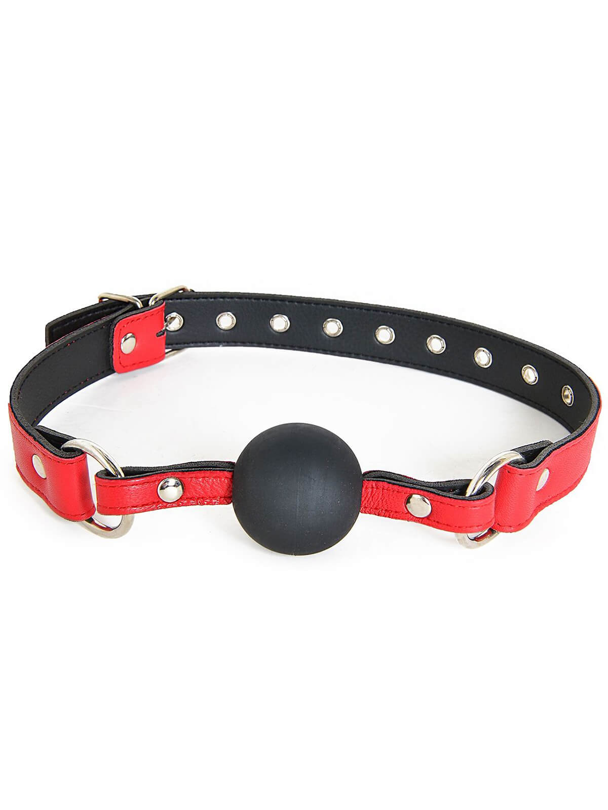 Echt Leder Gag Ball – Rot