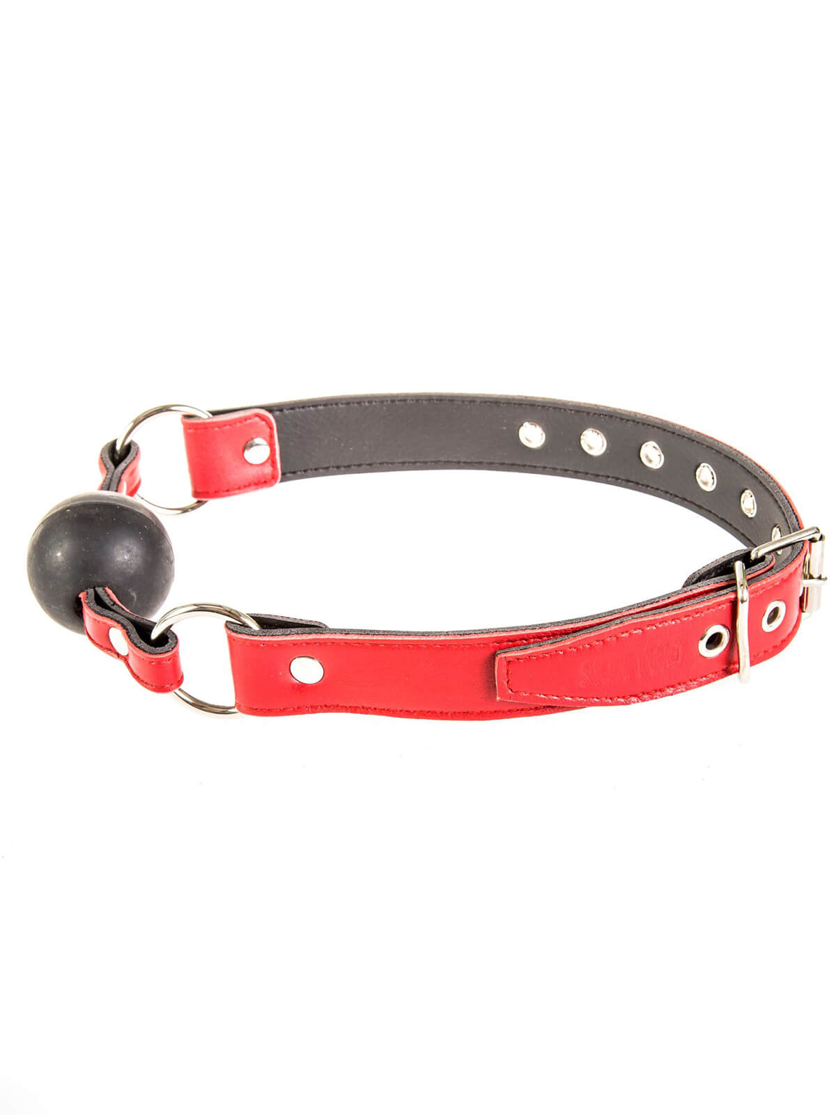 Echt Leder Gag Ball – Rot