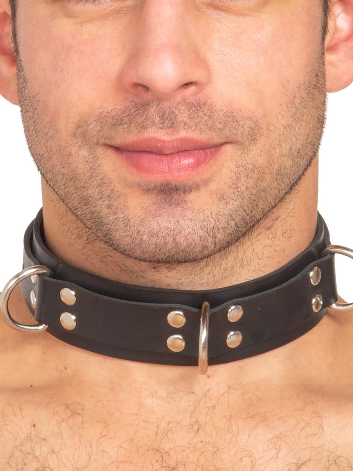 Halsband, o - ring, Schwarz, lederschwarz, , München, Leder - kleidung, figurbetont, Halsband aus Leder, Leder, Halsband