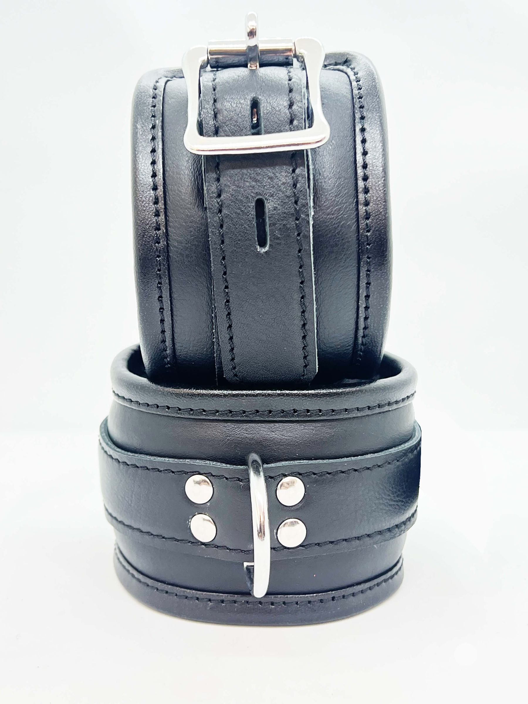 Echtleder Handfesseln Schwarz