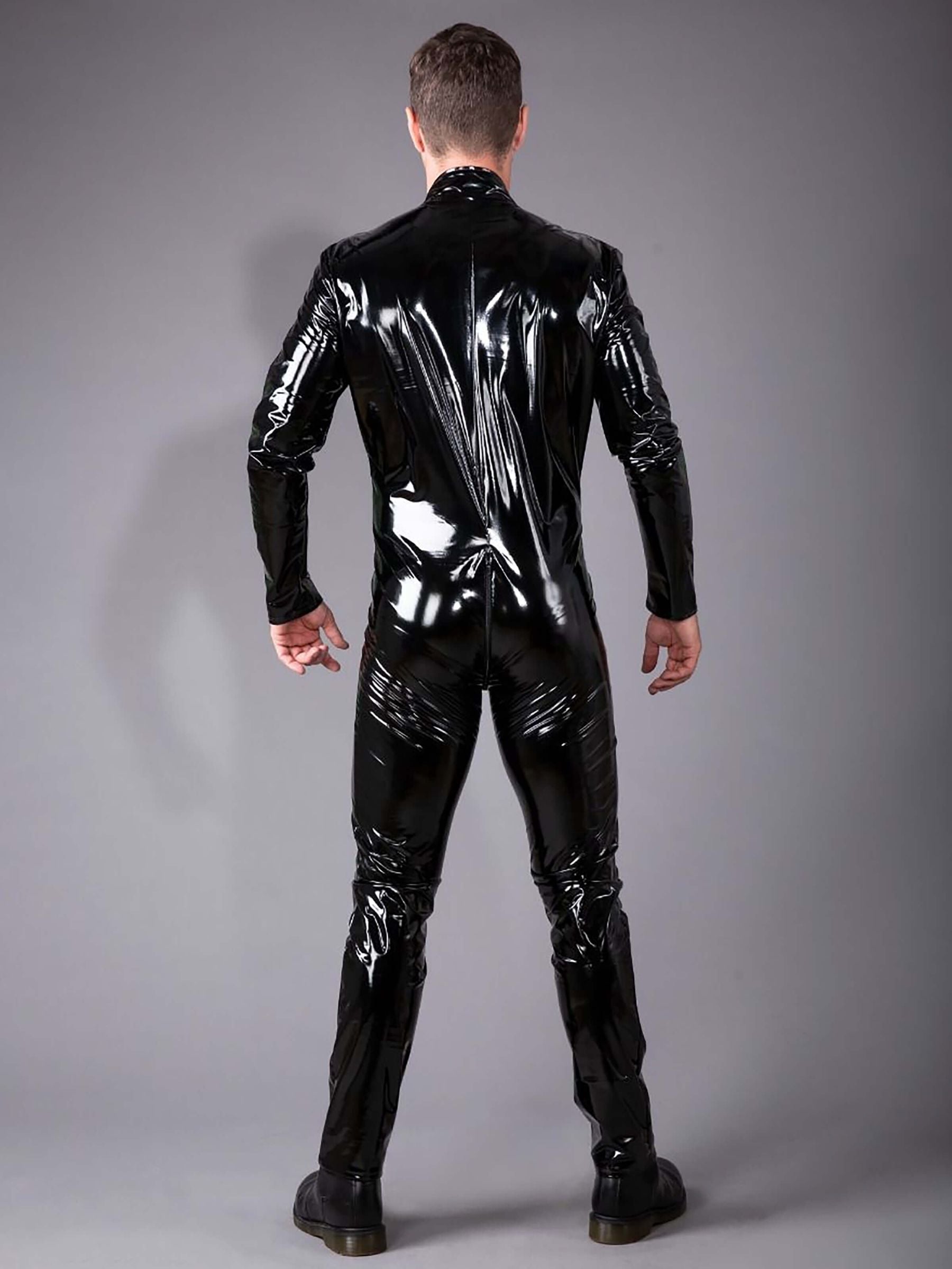 Herren Lack Catsuit