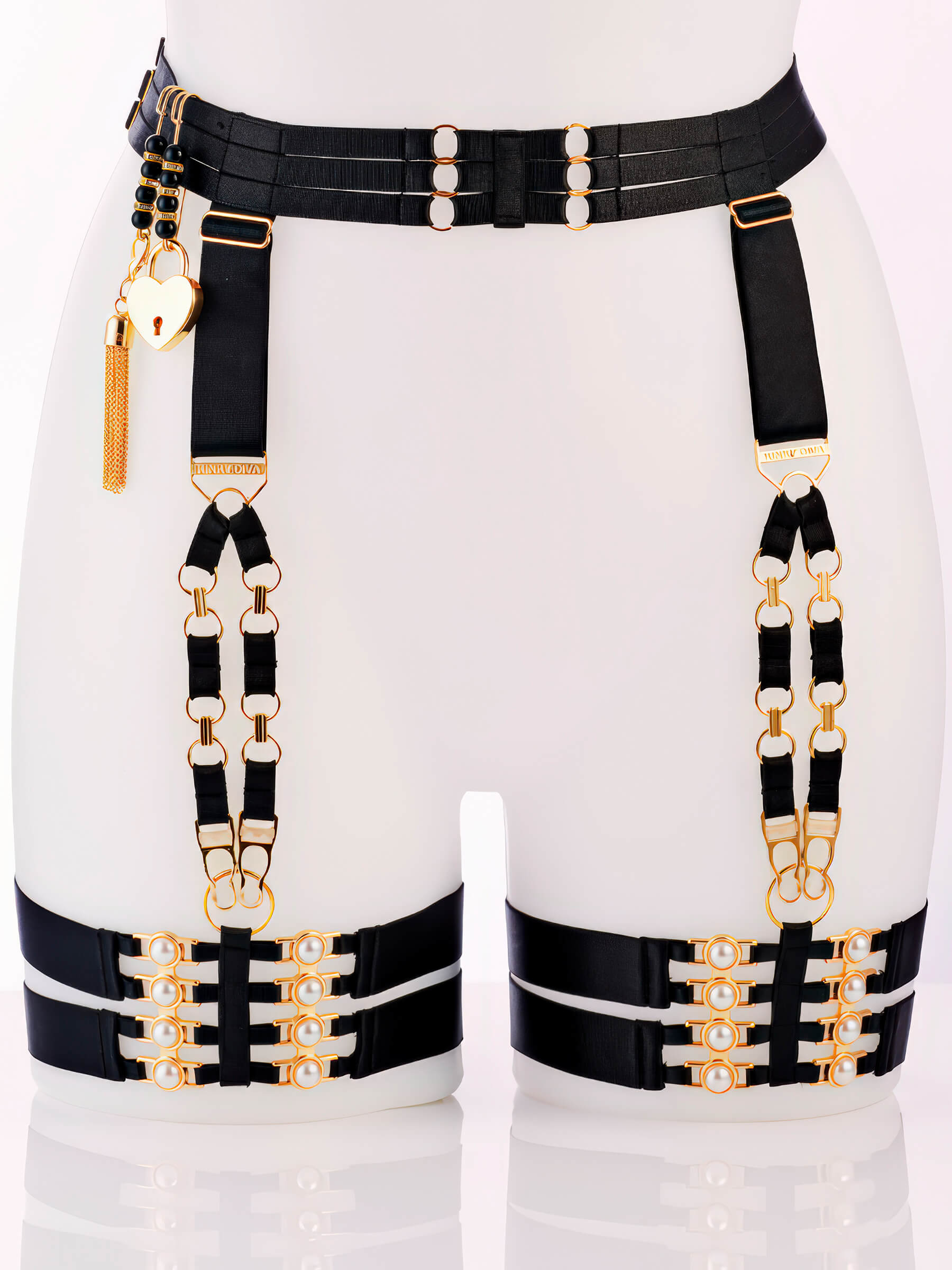 ISIS II – Suspender Belt / Thigh Garters 4 Clips