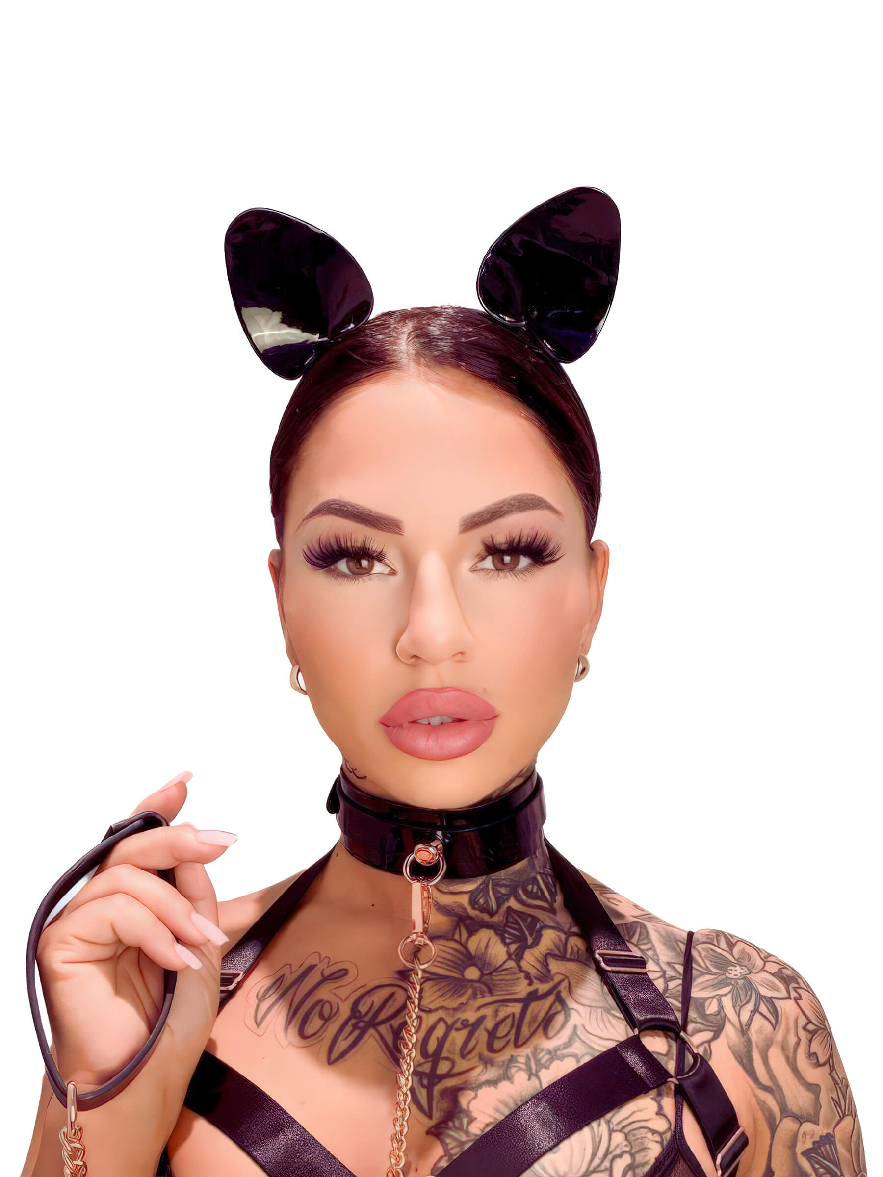 Black Vinyl Cat Ears