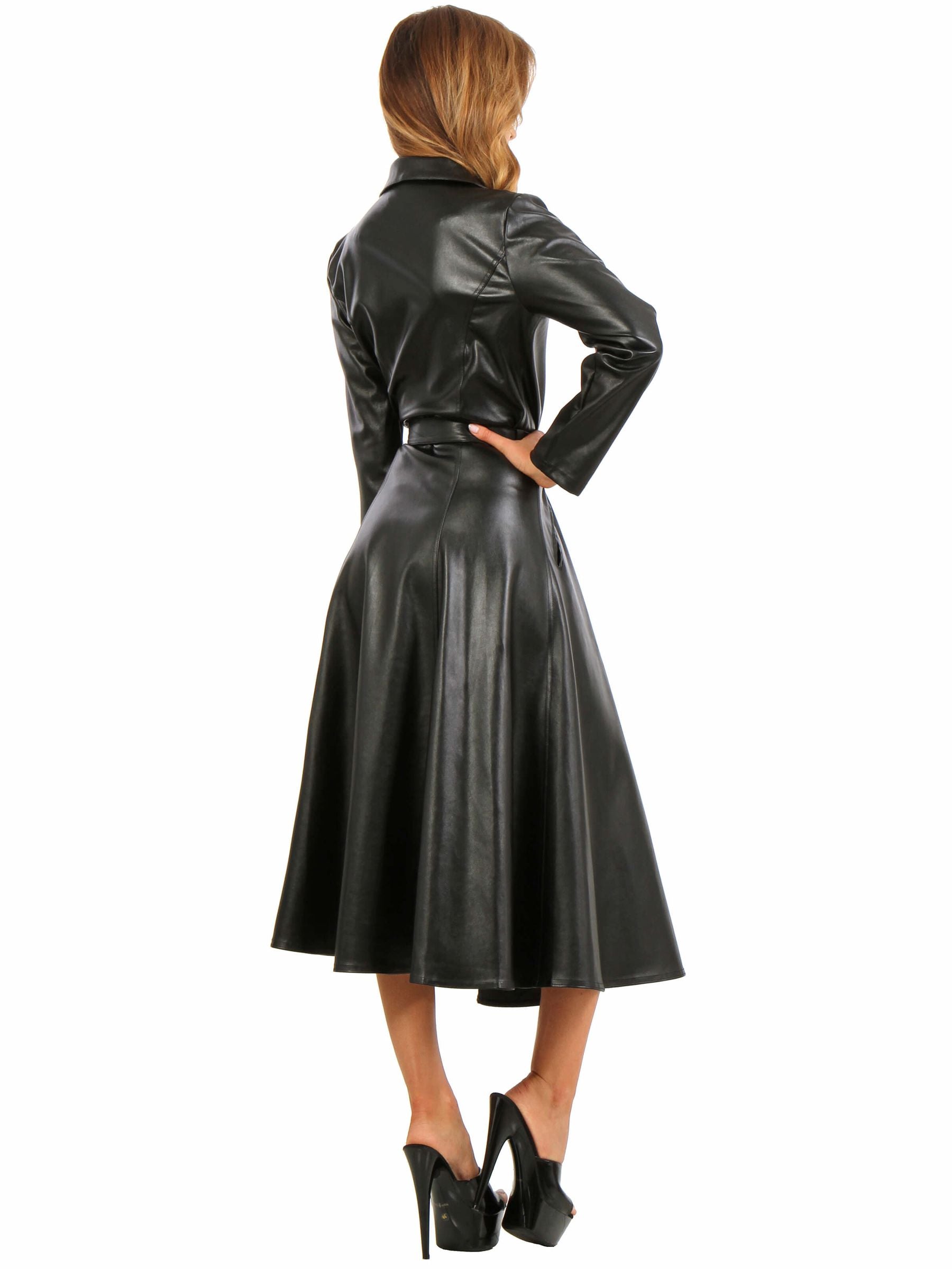 Echt Leder Damenmantel