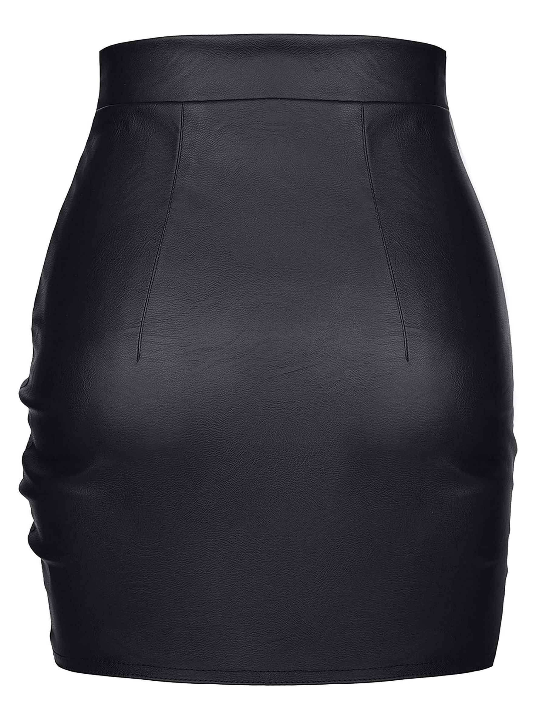 Faux leather skirt
