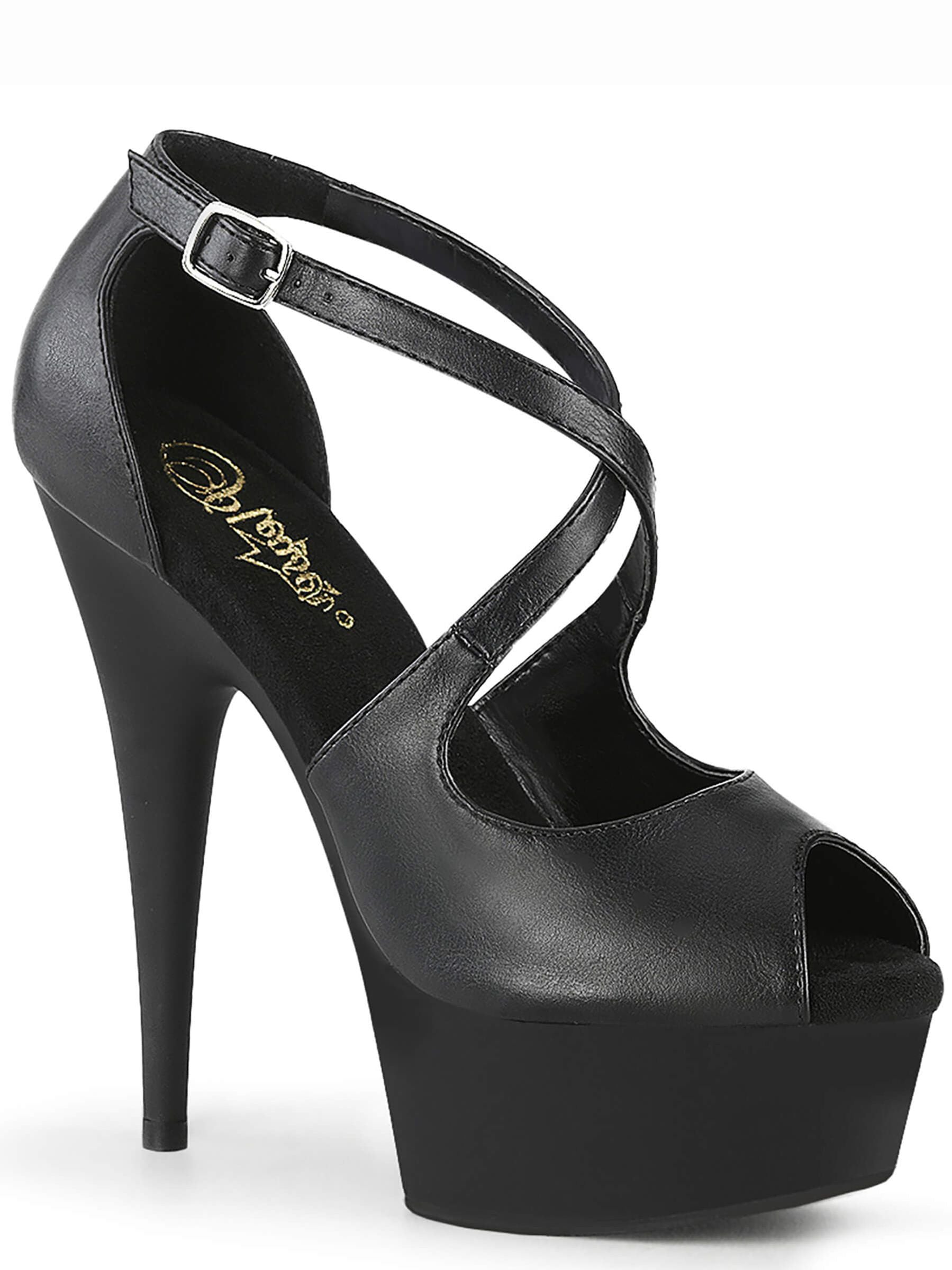 Plateau DESIGNER Sandale Schwarz