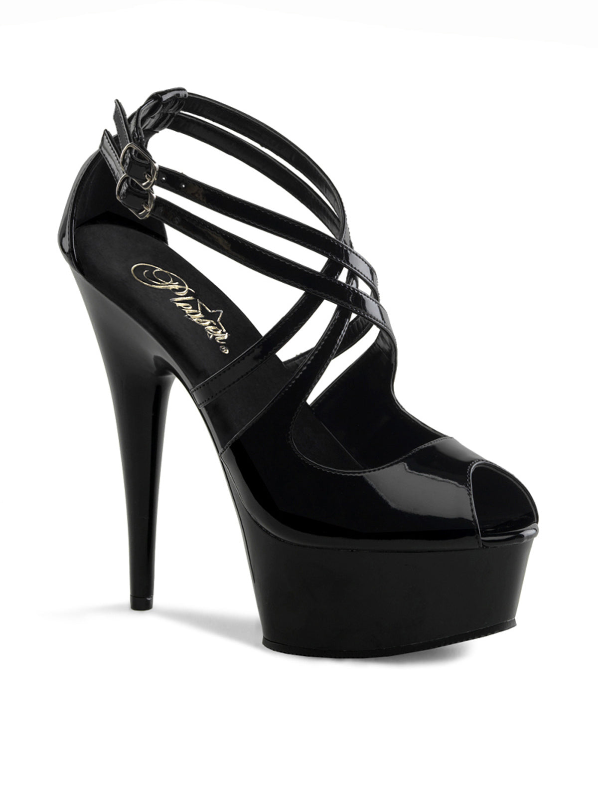 Plateau DESIGNER Sandale Schwarz