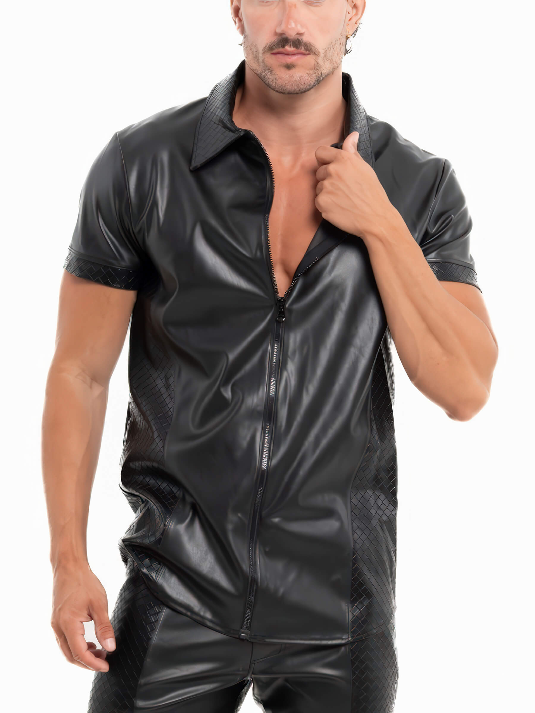 Kunstleder Shirt - Achille