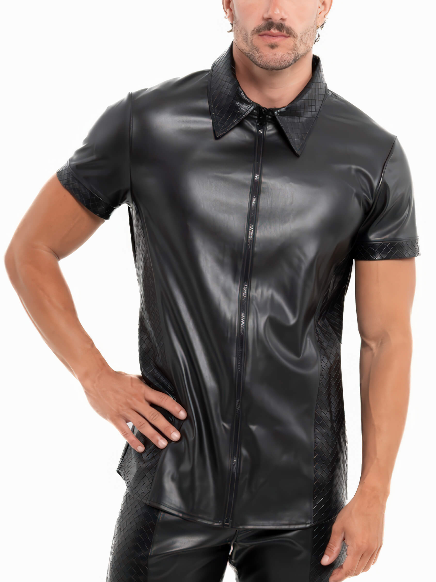 Kunstleder Shirt - Achille