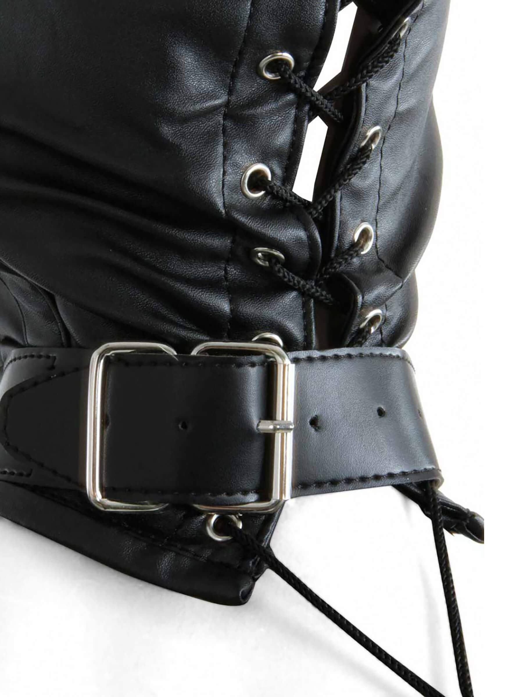 Herren Ledermaske BDSM Maske aus Kunstleder