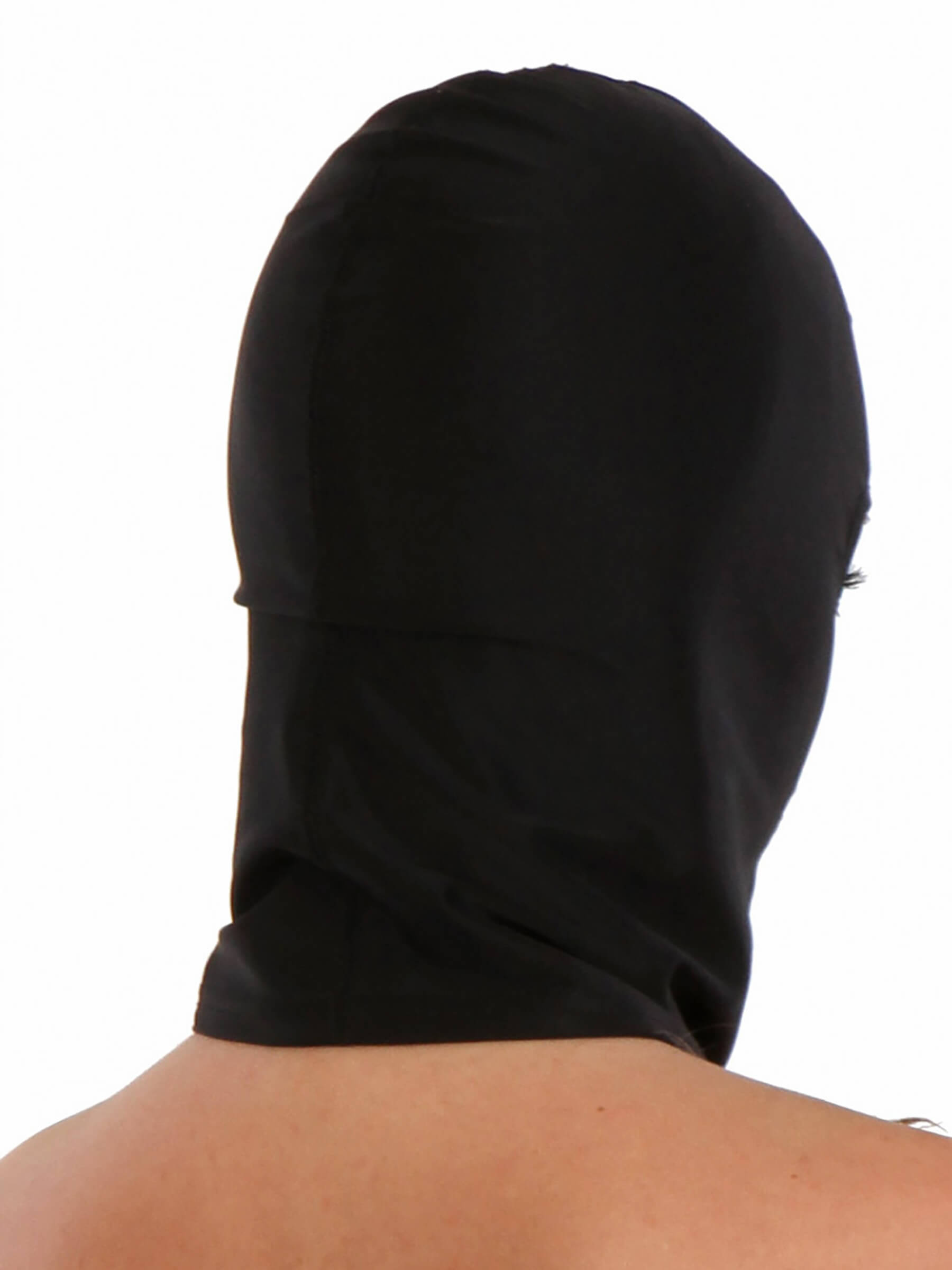 Schwarze enge Kopfmaske - Unisex