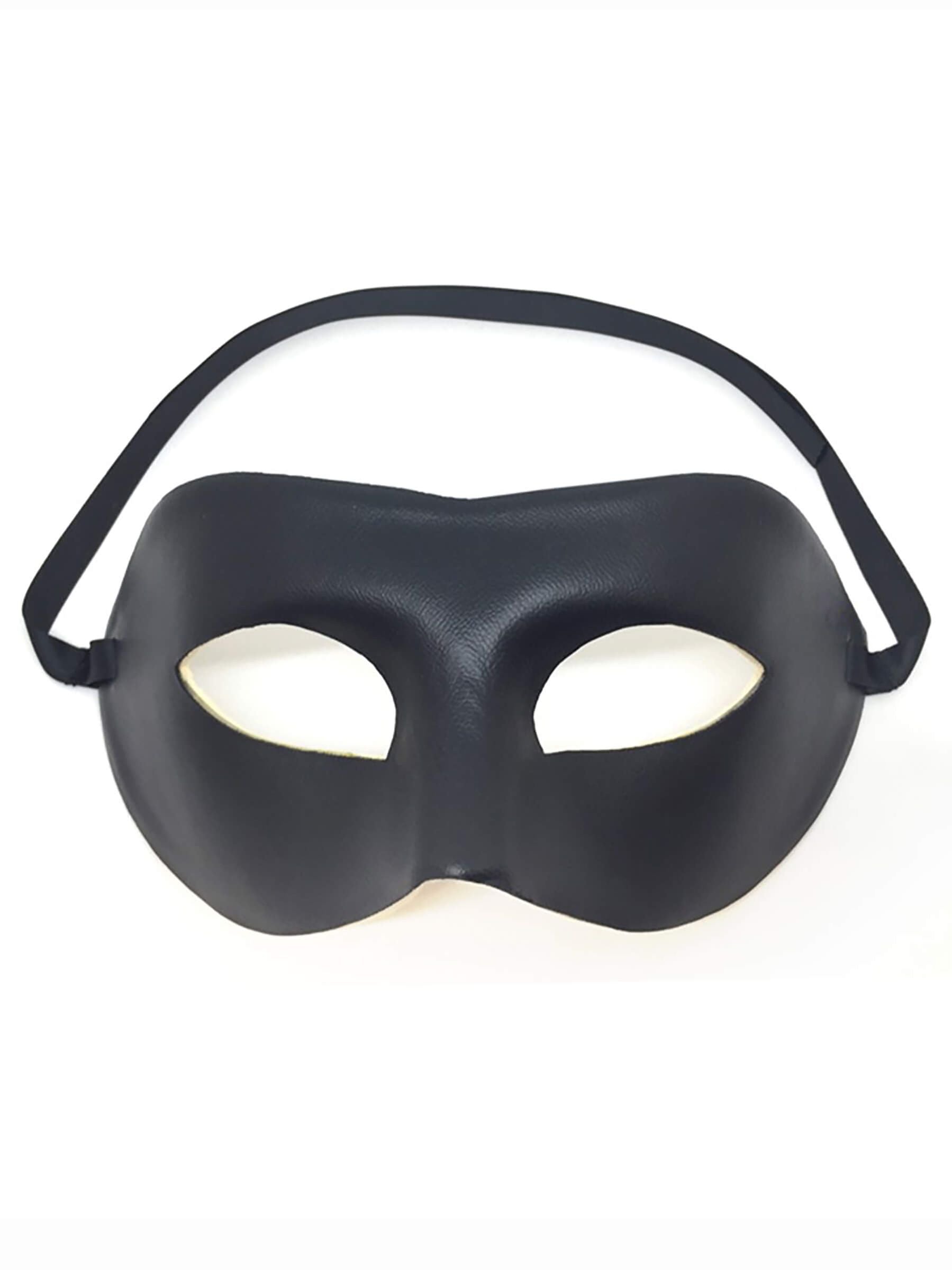 Men's leather mask, BDSM mask made of synthetic leather.
