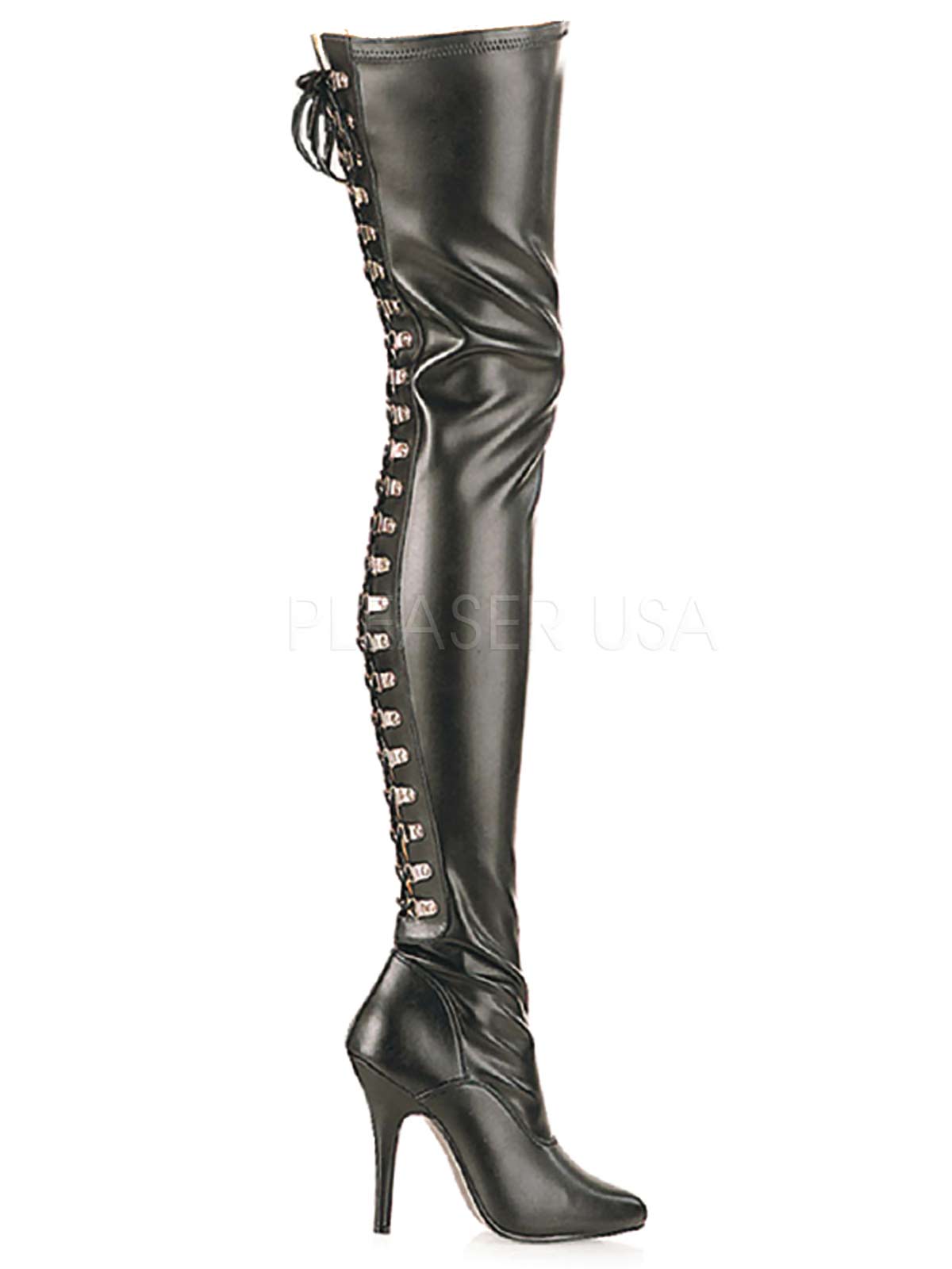 Lederstiefel, Plateau Stiefel, schwarze Kunstlederstiefel, schwarze Overknee, Stretchstiefel, Stretch, Leder Stiefel, Oberschenkellang, Stiefel, Damenstiefel, Overknee, lederstiefel, schwarz