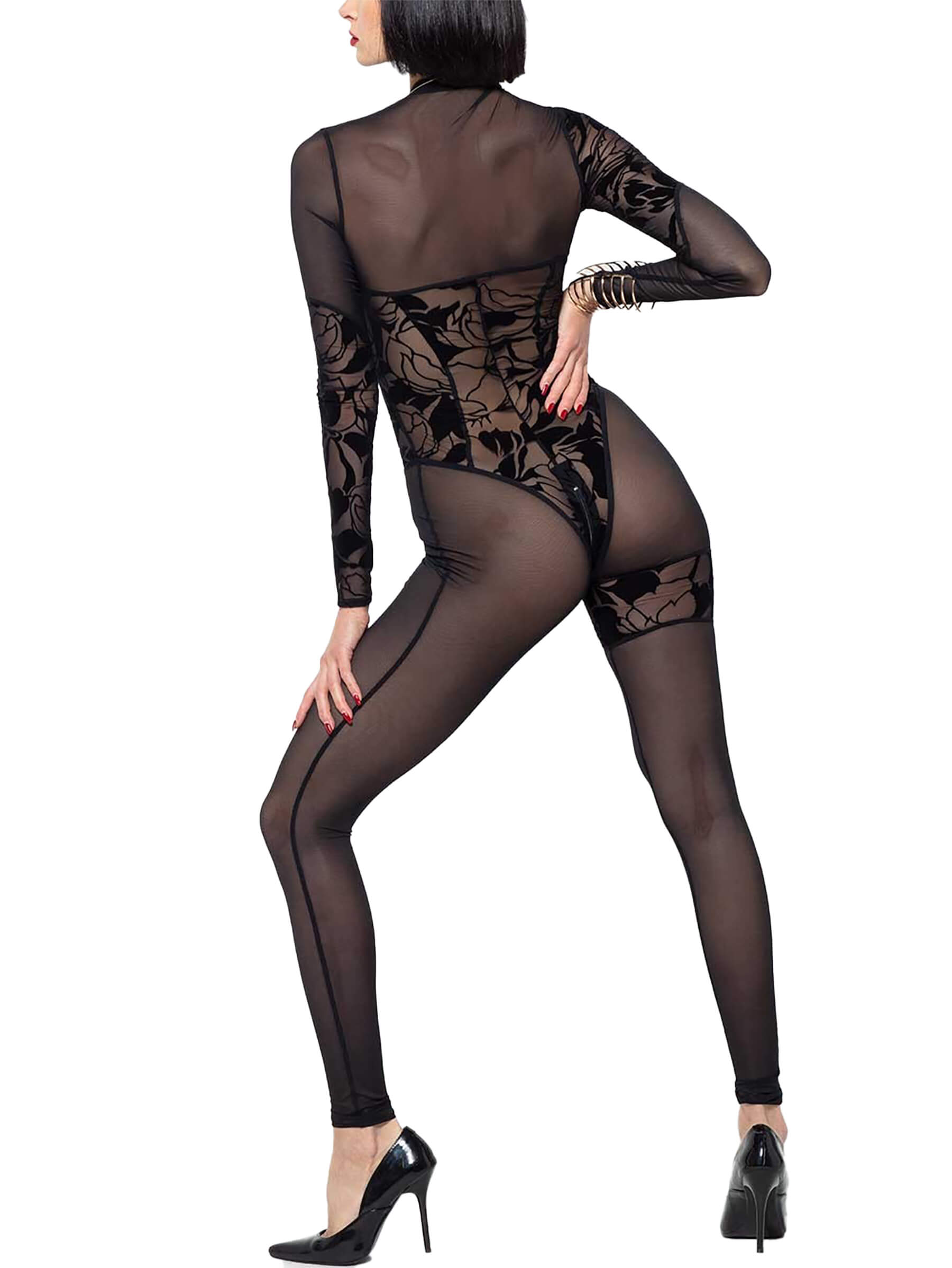 Cougar net catsuit