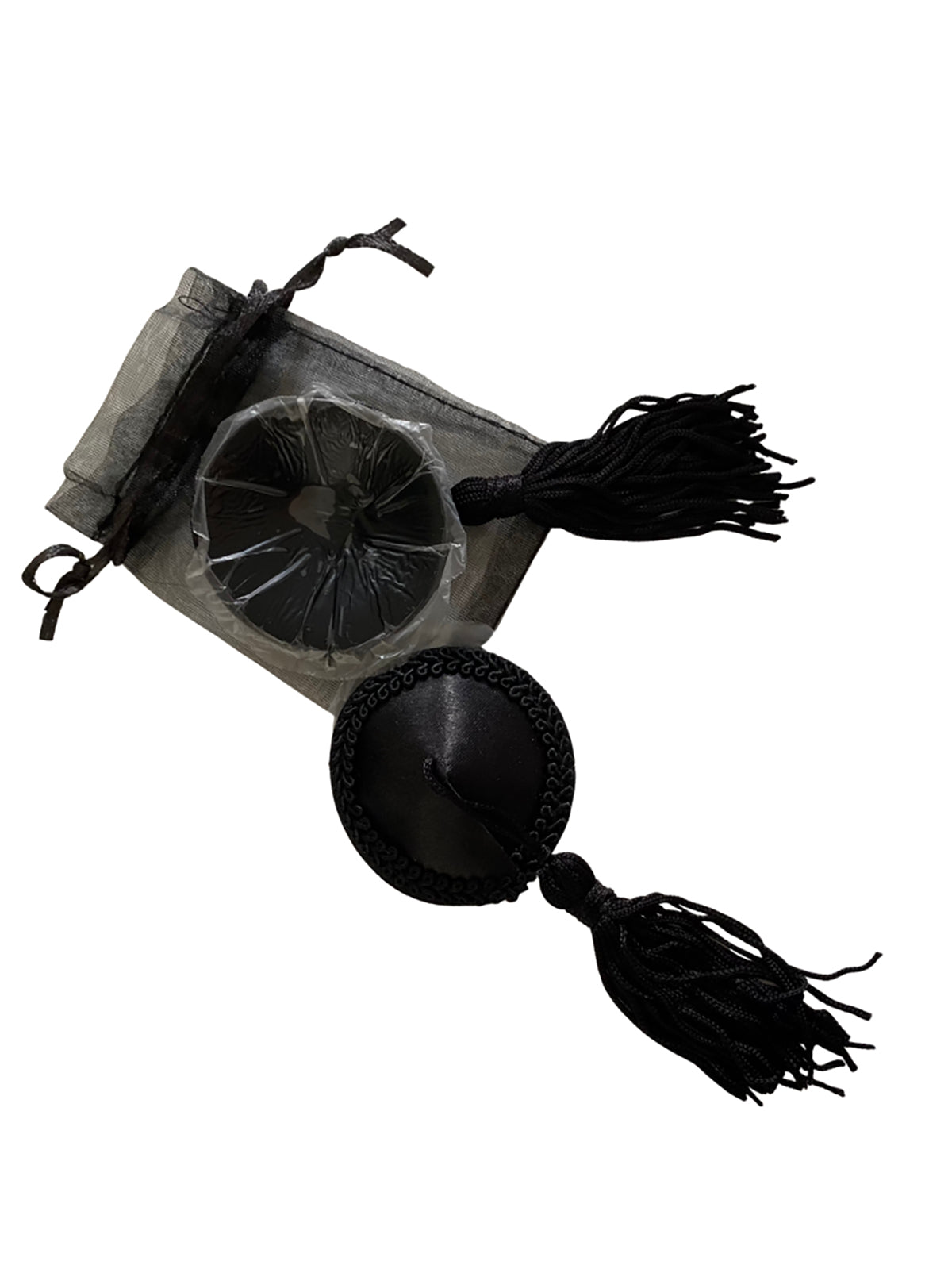 Pasties, Satinquasten Schwarz