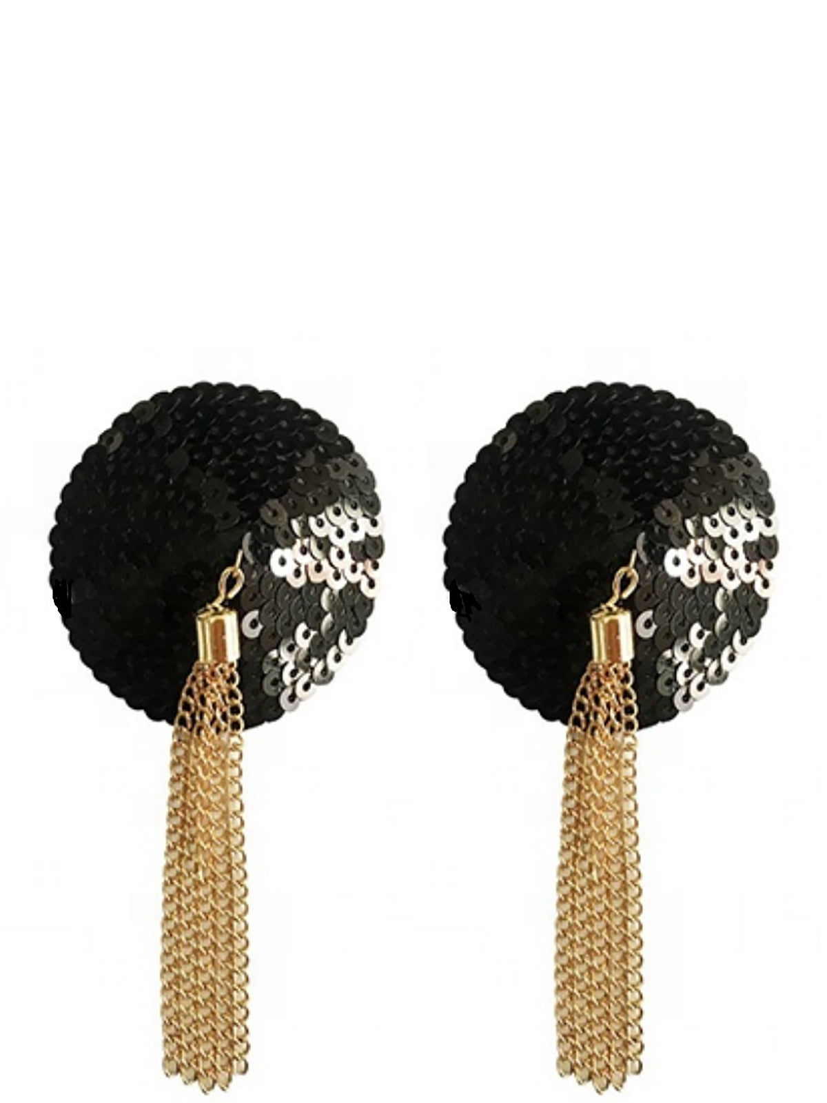 Pasties, Kettenquasten Rot/Gold