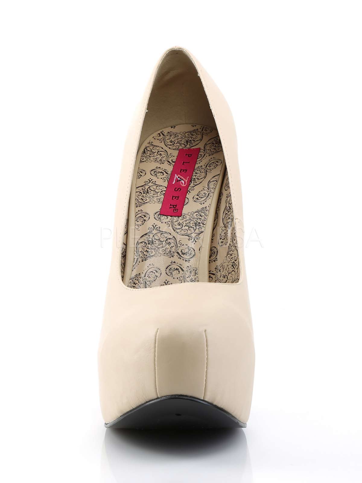 Plateaupump, Pump, Plateaupumps, Übergrößen, Beige, Lederhighheel , Plateauschuh, lederbeige, Haut, lederfarben, Klassischer Plateaupump, Damenplateauschuh, Leder, Beiger Highheel, Haut