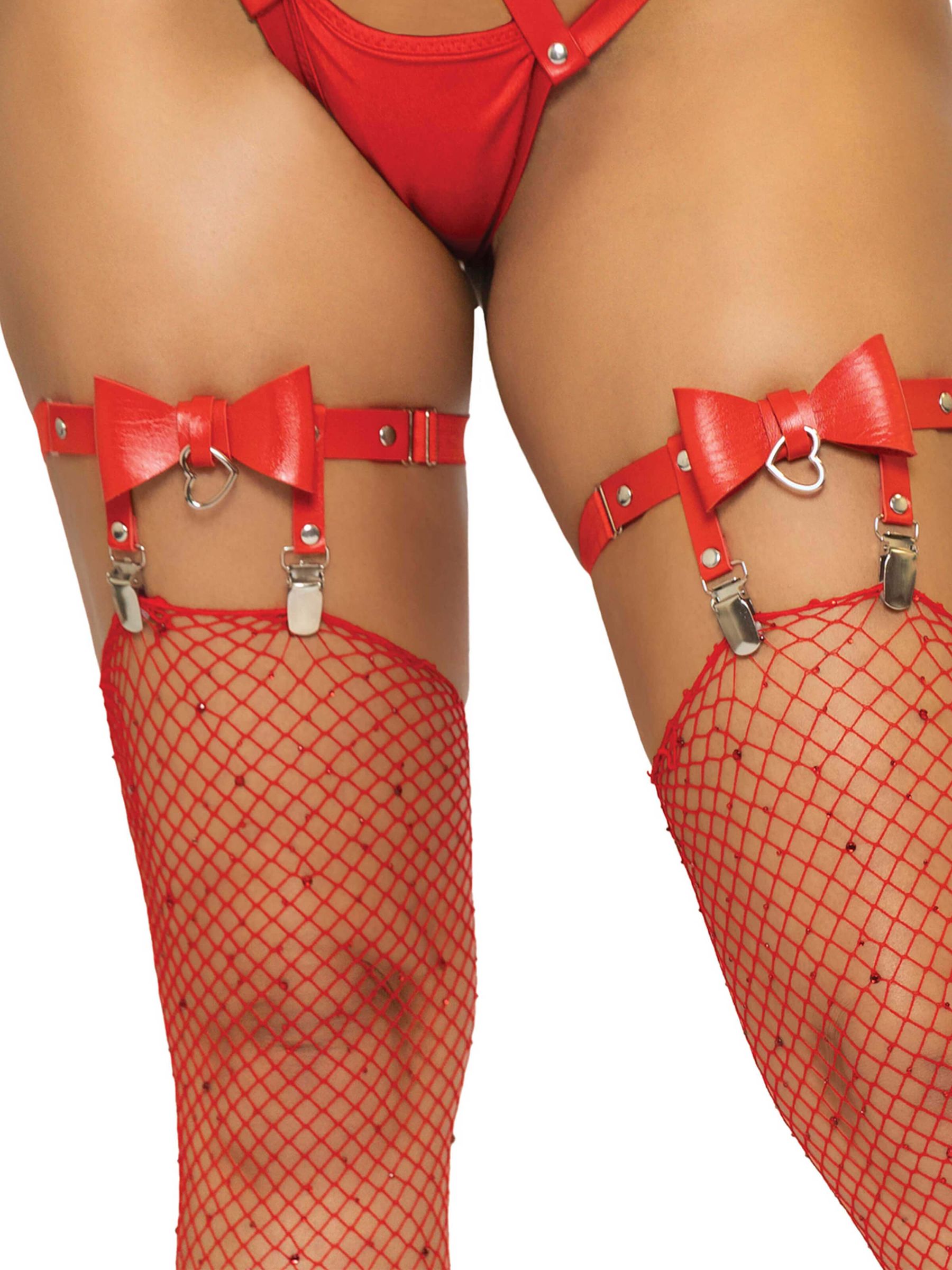 vegan leather garter belt