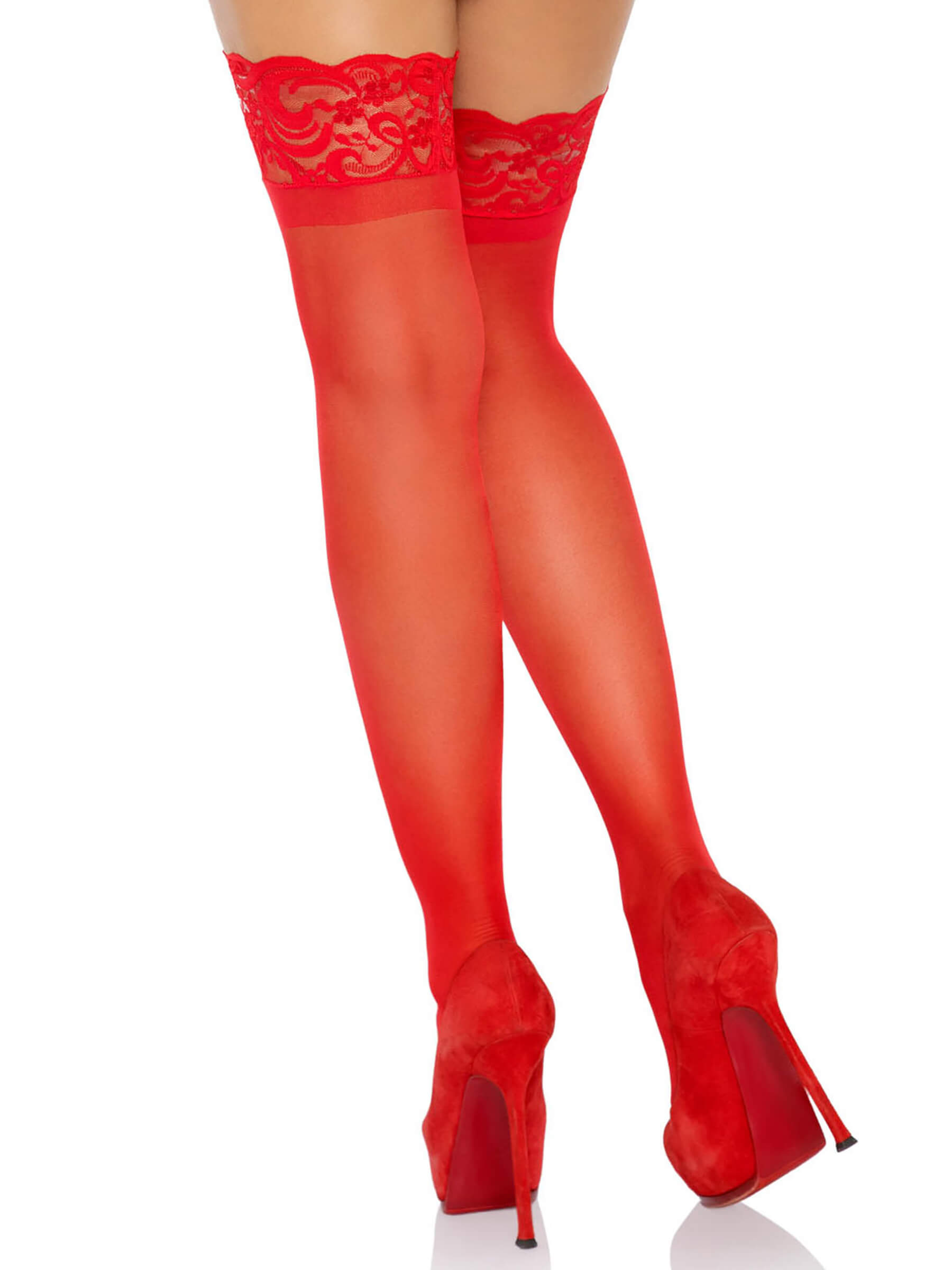 Seamed fishnet stockings – hold-ups