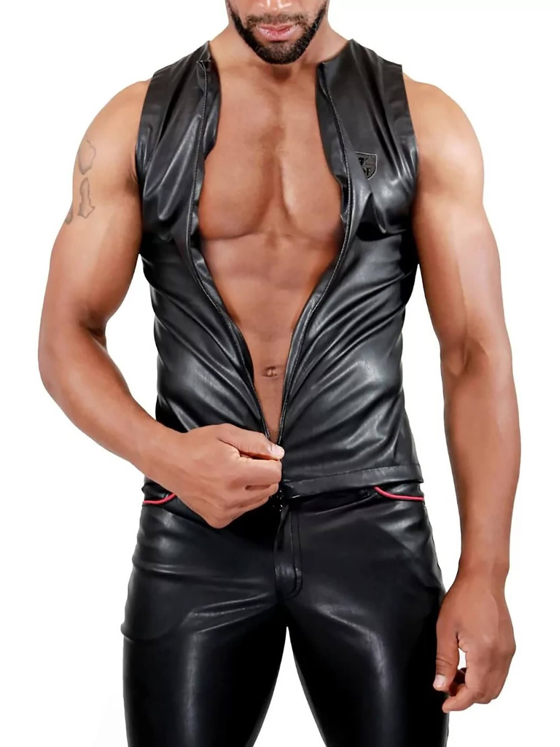 FETISH ZIPPED TANK TOP