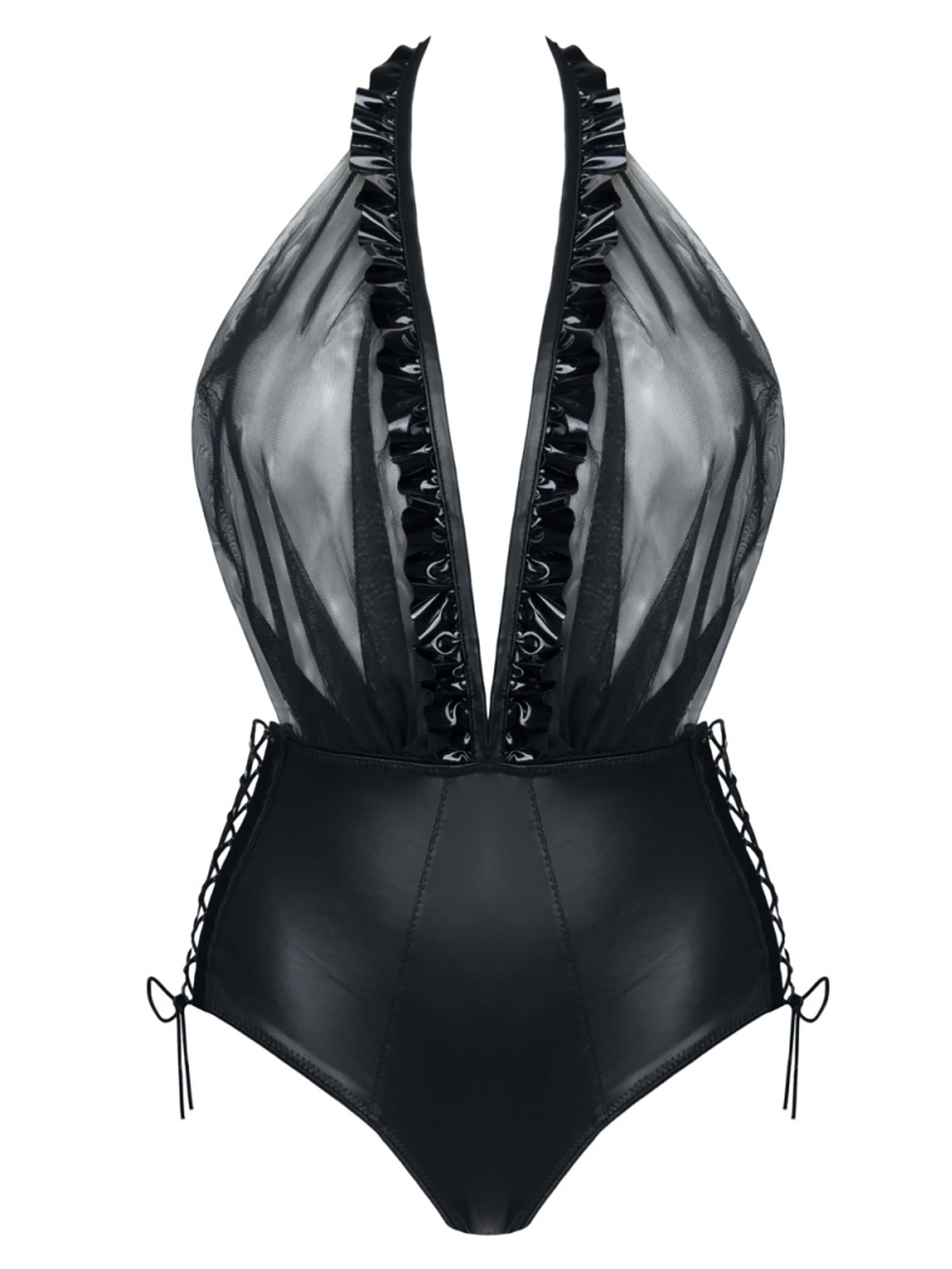 Wetlookbodysuit, Leder body, wetlookbody, Wetlook body, Body, schwarz, Kunstleder damenbody, Kunstlederbody, Body aus leder, Leder Body, Kunstleder Body, Leder damenbody, Bodysuit wetlook