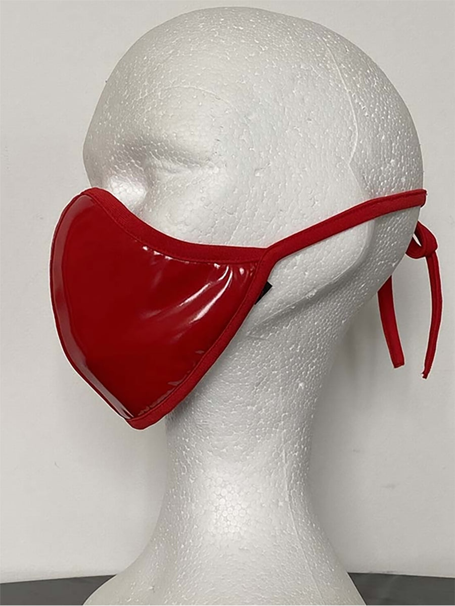 Vinyl mask Covid - Paint RED