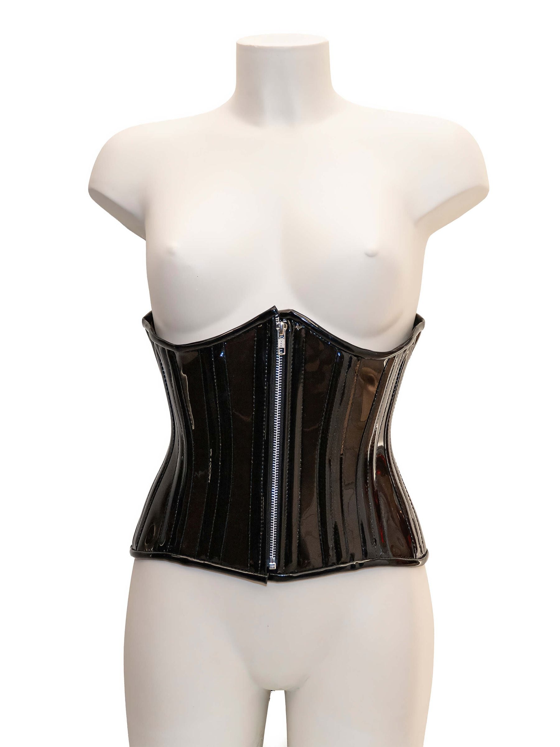 PVC Unterbrust Korsett - Black Sandra
