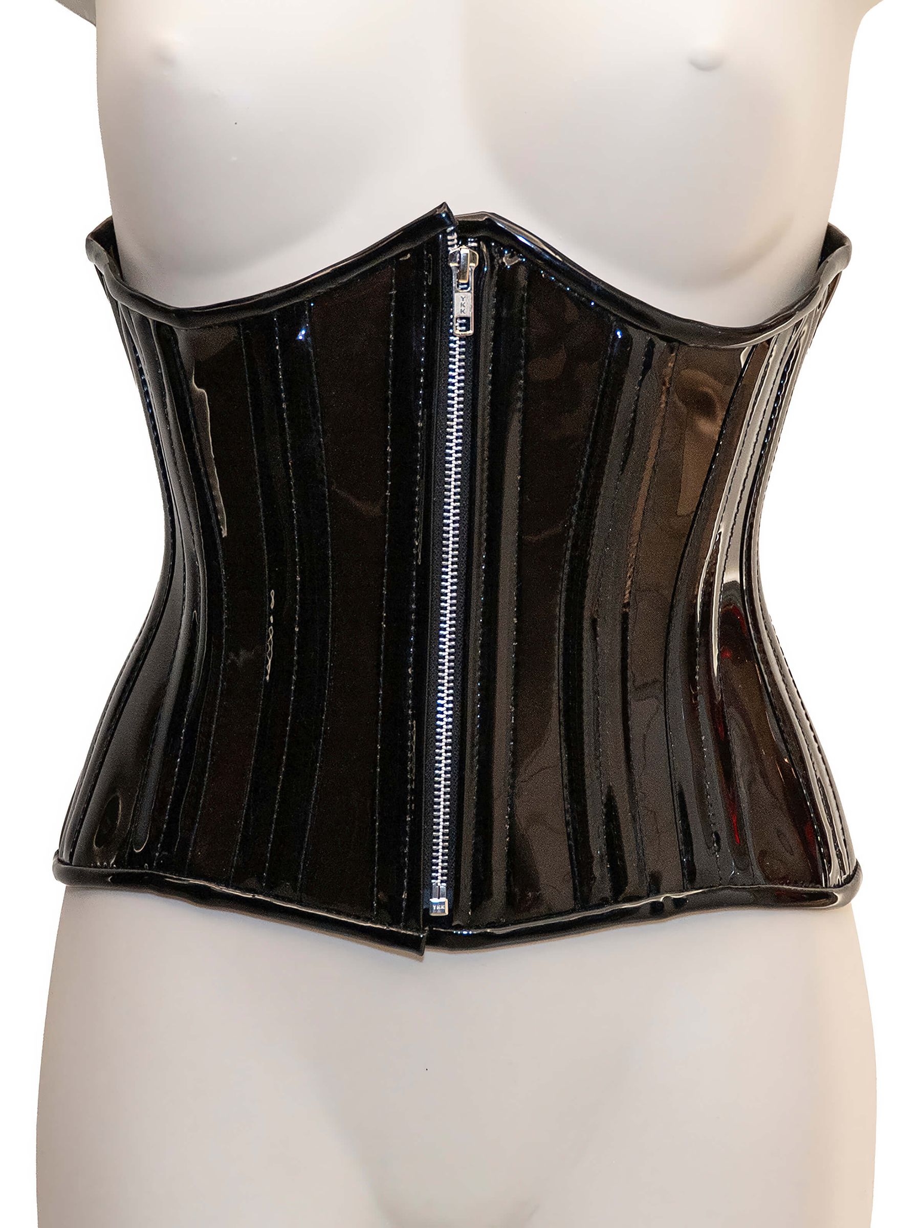 PVC Unterbrust Korsett - Black Sandra