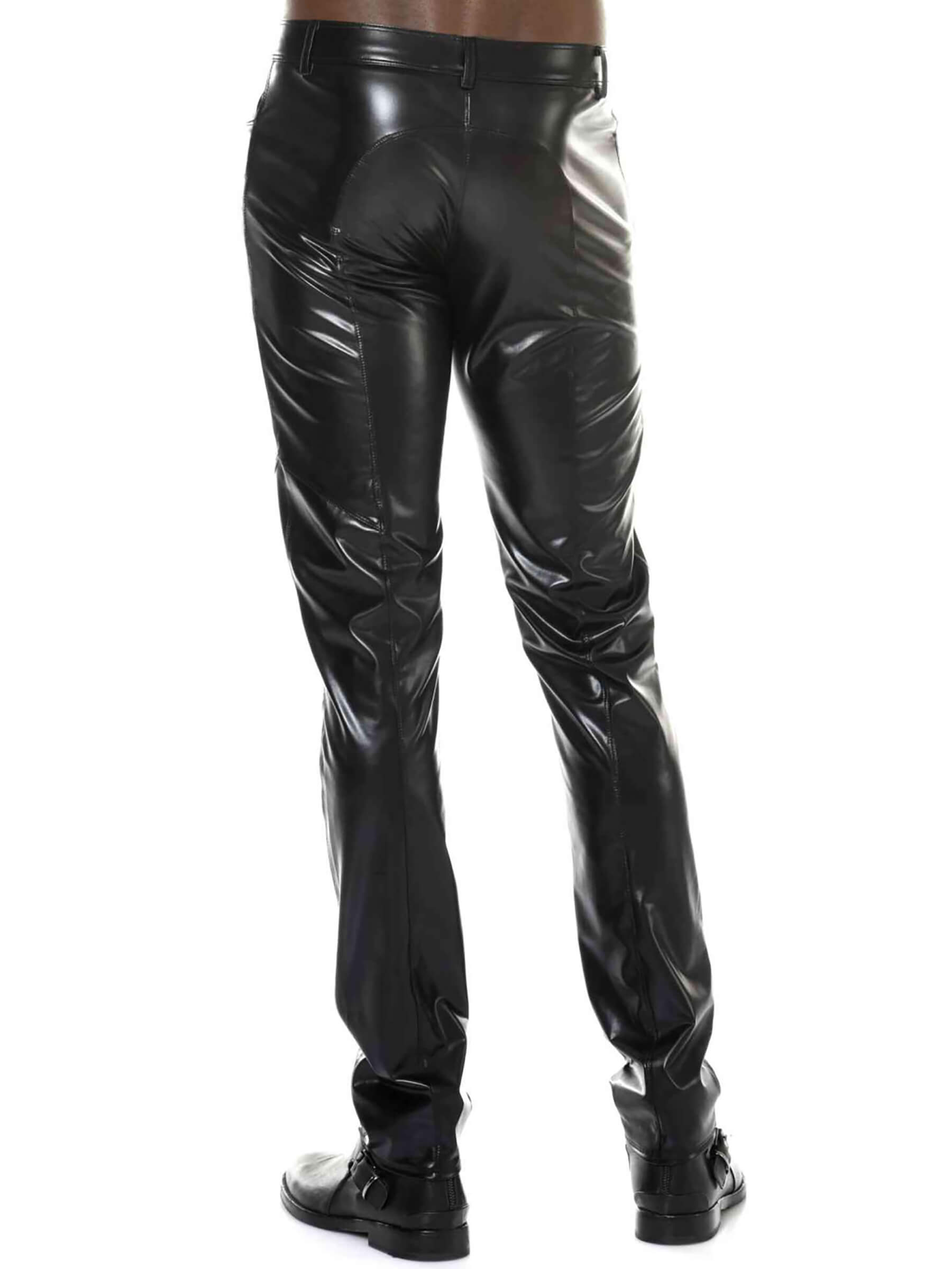 kunstlederhose, Herren lederhose, herren lackhose, wetlookhose, lederhose, lederimitat, kunstlederjeans, kunstleder, schwarz, lederscharz, wetlookhose, herren wetlookhose, Herren Kunstlederhose