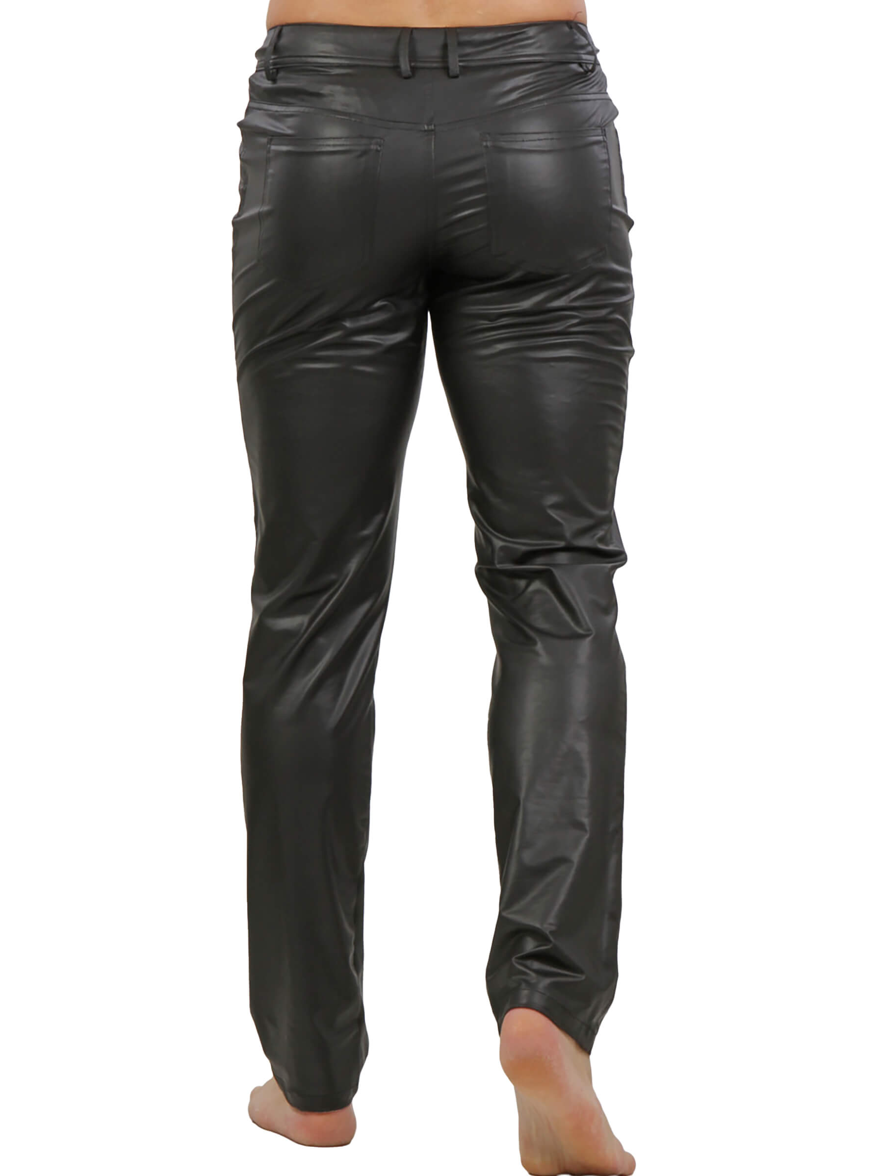 Men's Wetlook Trousers